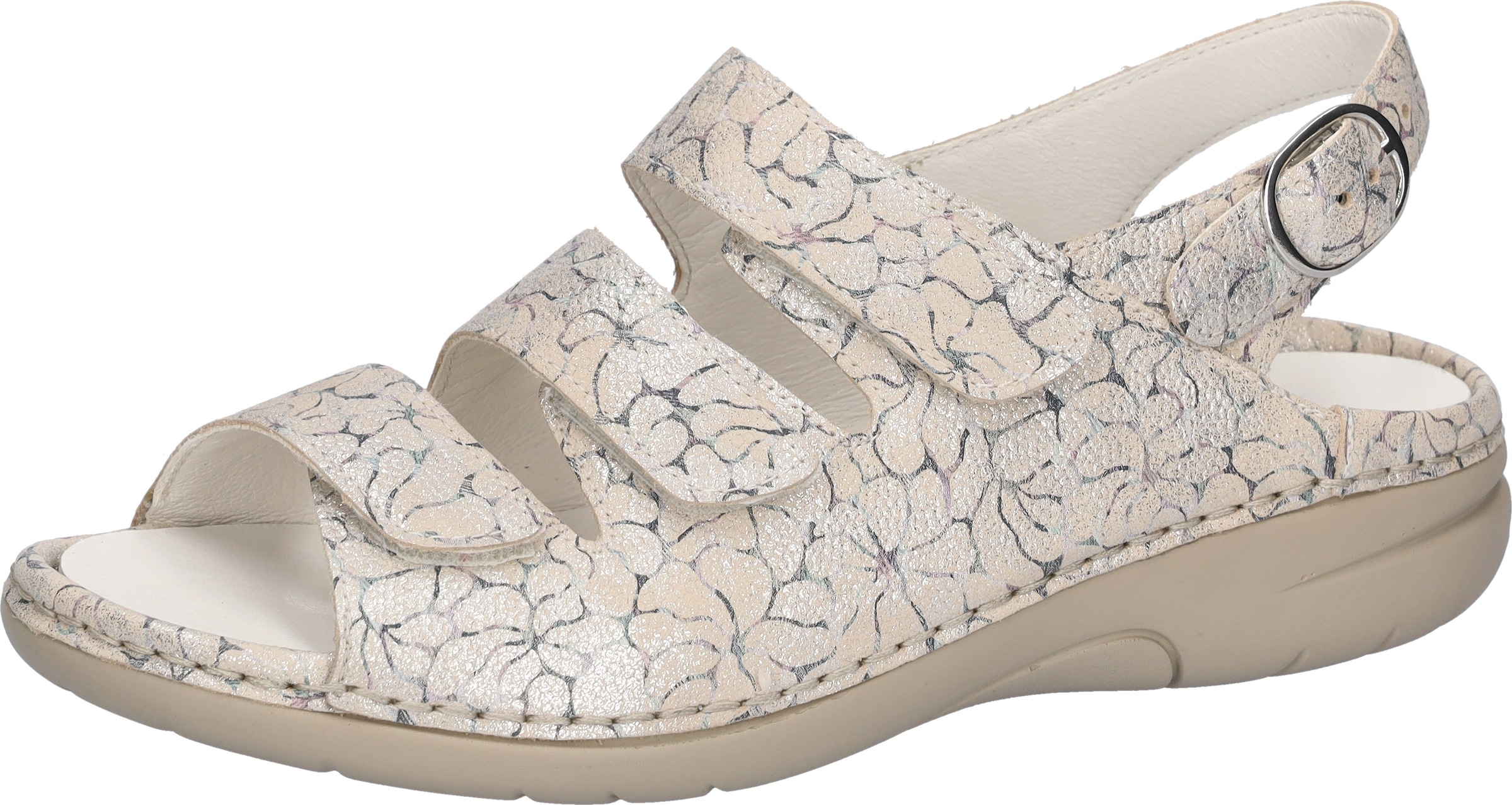 Image of Waldläufer Sandale "GUNNA" Sommerschuh, Bequemschuh mit Klett- und Druckknopfverschluss, G-Weite