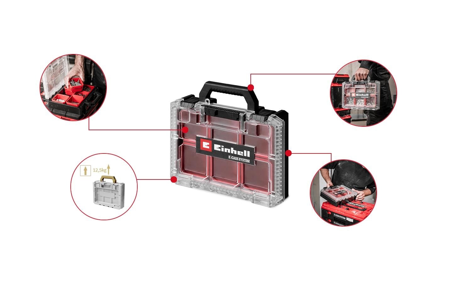 Einhell Caisse à outils »E-Case Half Size«