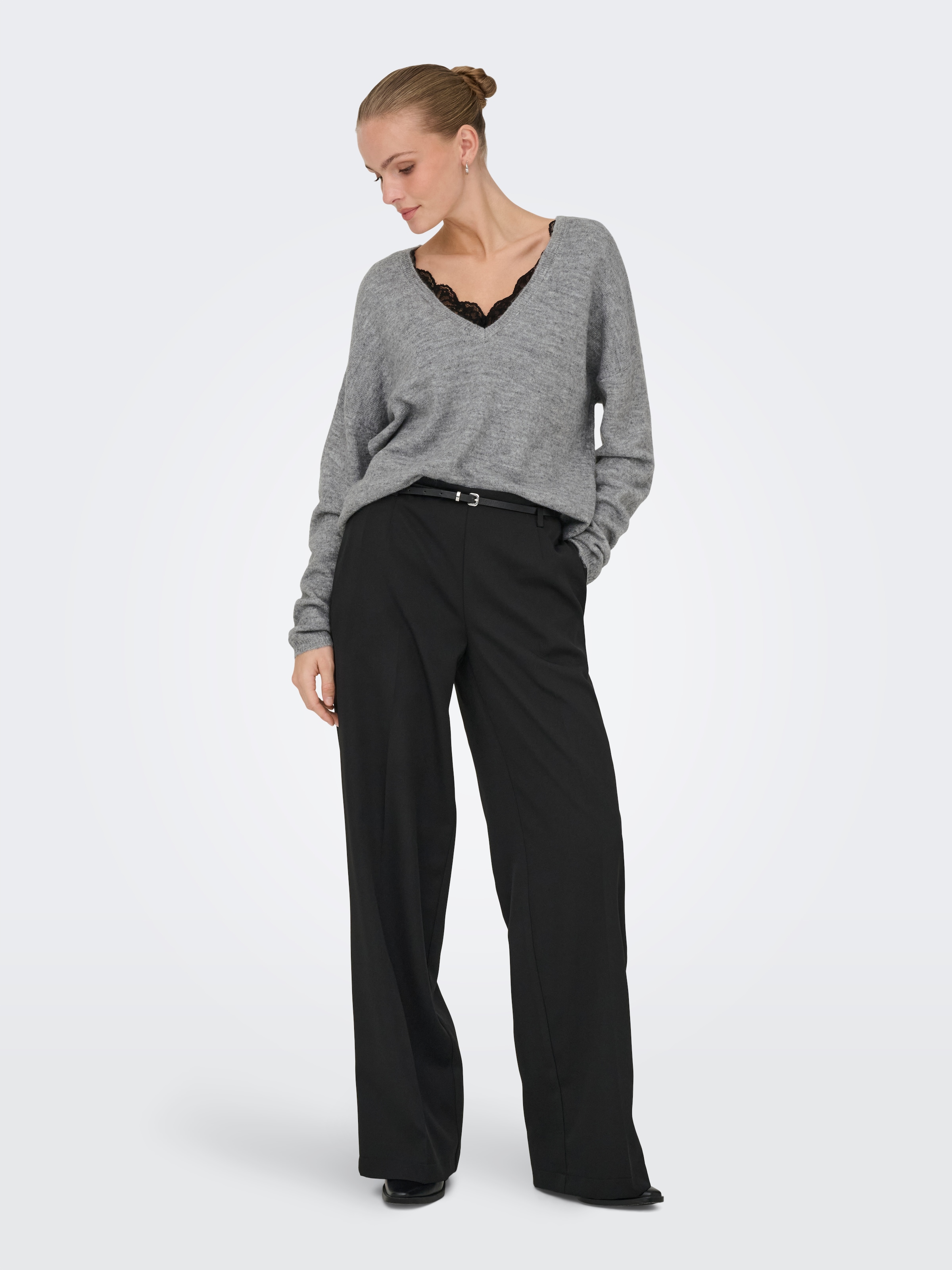 ONLY Pull à col rond »ONLMANIFESTA LS REVERSIBLE KNT NOOS«