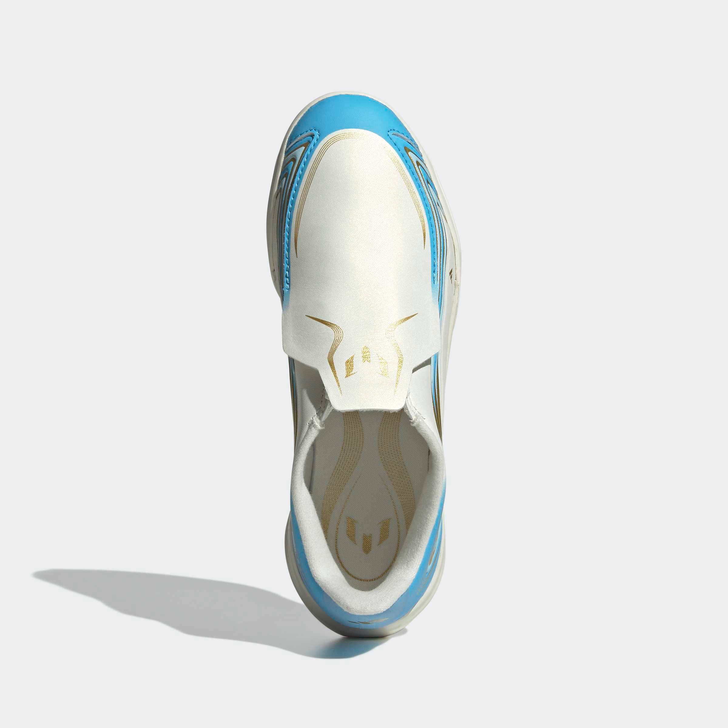 adidas Performance Chaussure de football »F50 MESSI LEAGUE KIDS , HALLENBÖDEN, OHNE SCHNÜRSENKEL«  pour sol de salle, pour adolescents et enfants