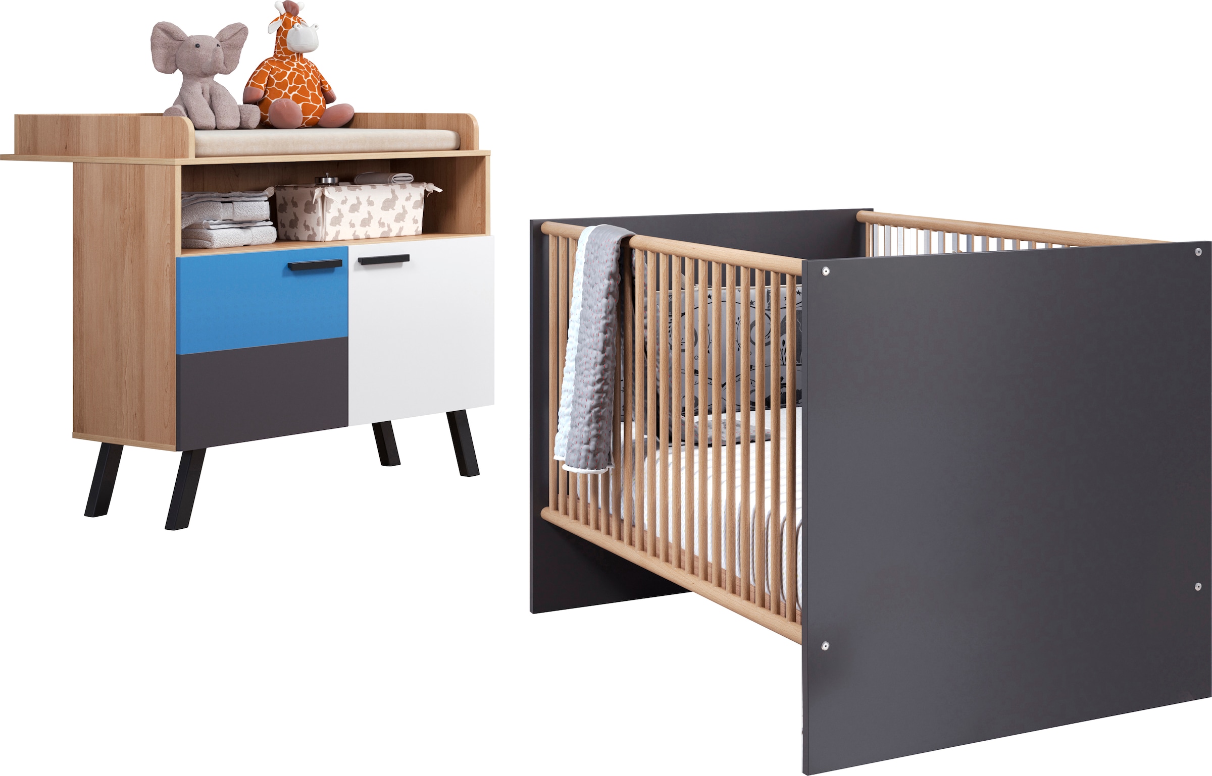 Babymöbel-Set »Mats«, (2 tlg.), neutrales Design