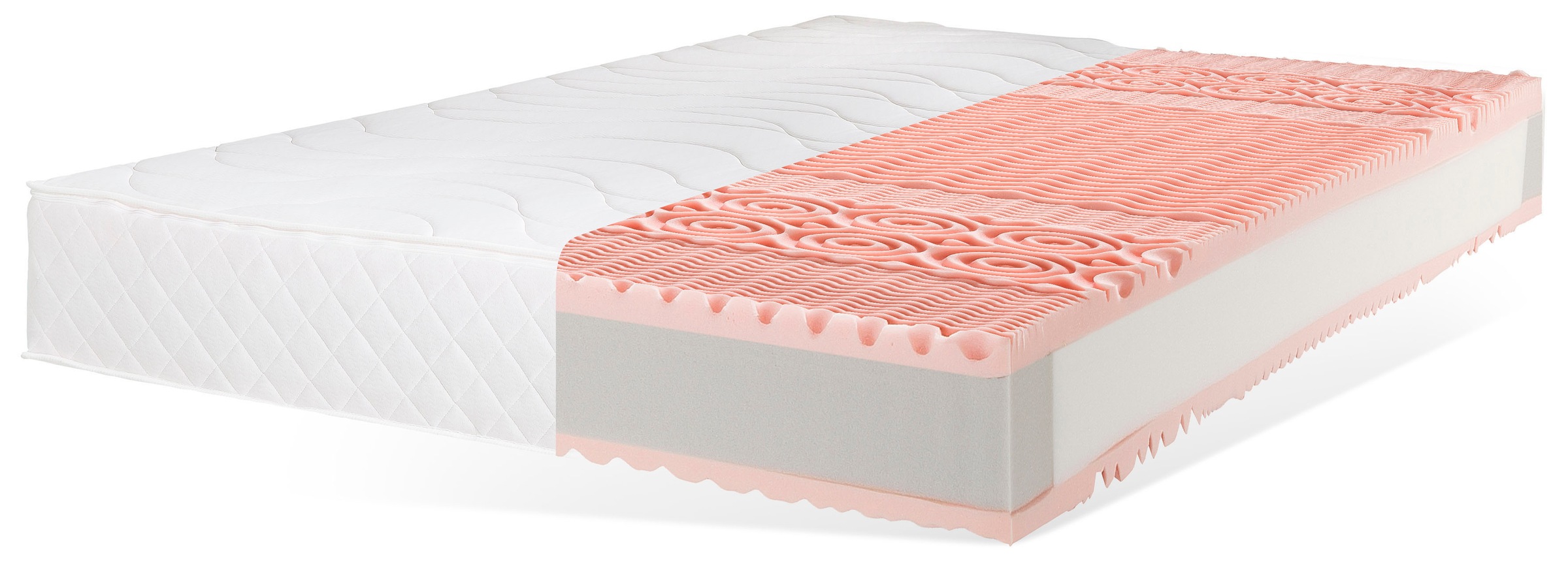 Image of DELAVITA Taschenfederkernmatratze »Senioren 55 plus«, 24 cm cm hoch, 420 Federn, (1 St.), Mit Sitzkantenverstärkung, Getestete Qualität! bei Ackermann Versand Schweiz