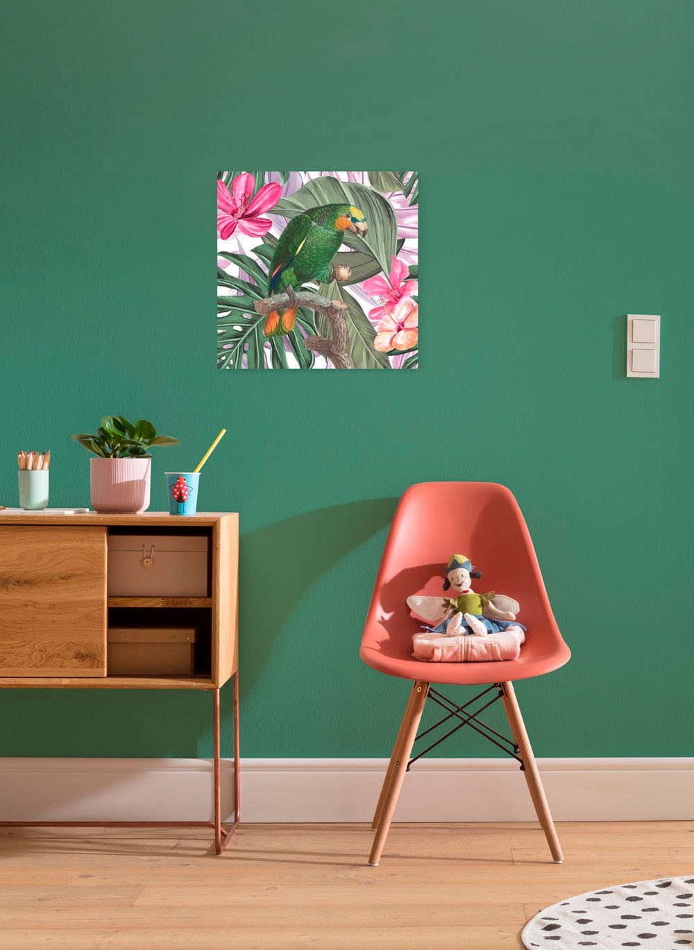 ♕ Komar Wandbild »Hibiscus (1 (Breite auf versandkostenfrei Flirt«, cm St.), Höhe), 40x40 Keilrahmenbild x