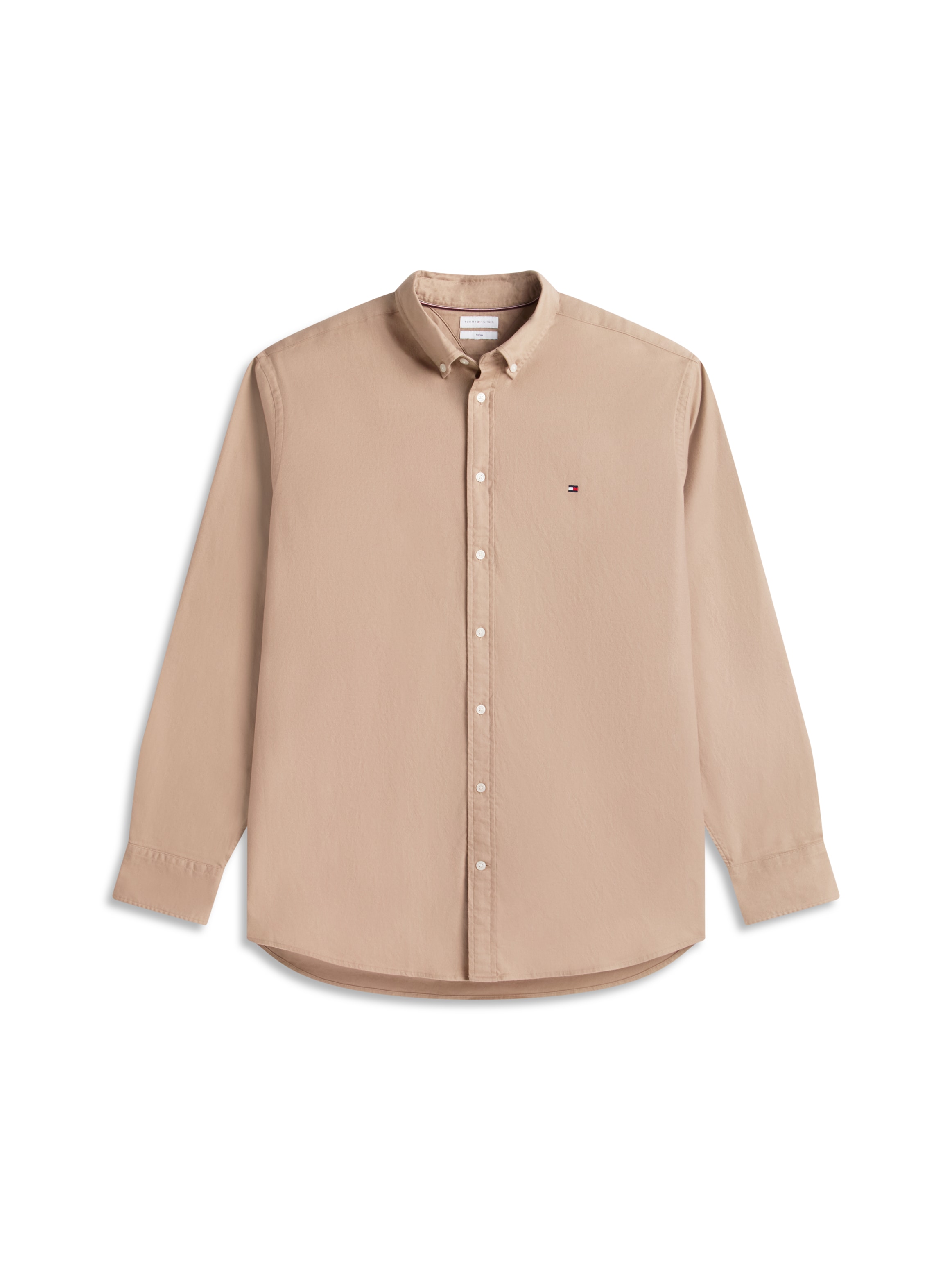 Tommy Hilfiger Big & Tall Chemise en flanelle »BT-FLEX FLANNEL SOLID REGULAR FIT« chemise à manches longues, grandes tailles, col boutonné