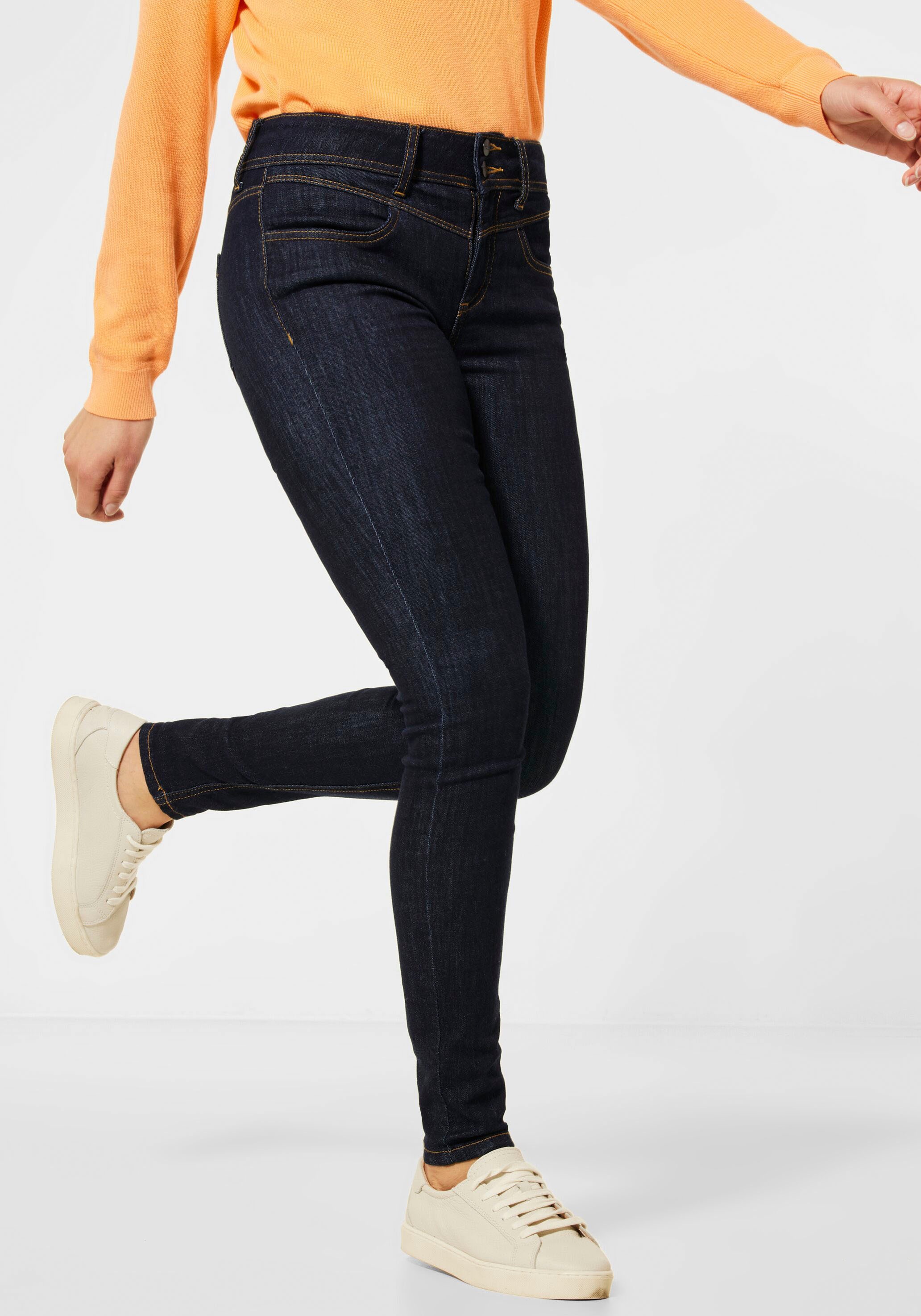 Image of STREET ONE Röhrenjeans »York«, mit vorderer Passe bei Ackermann Versand Schweiz