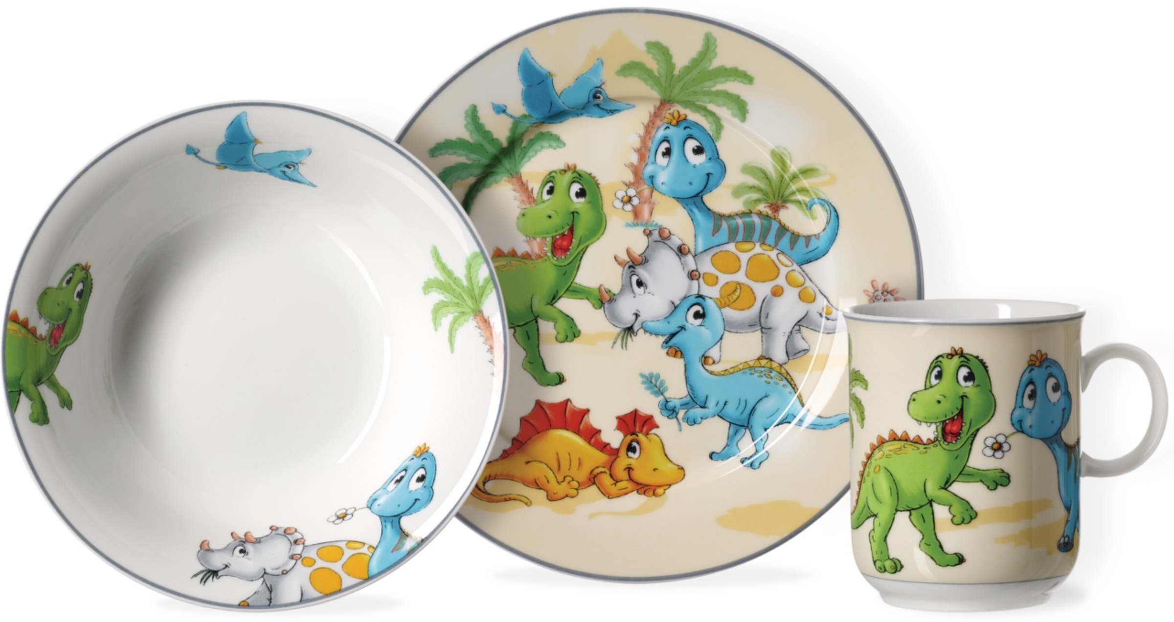 Image of Ritzenhoff & Breker Kindergeschirr-Set "Dino"