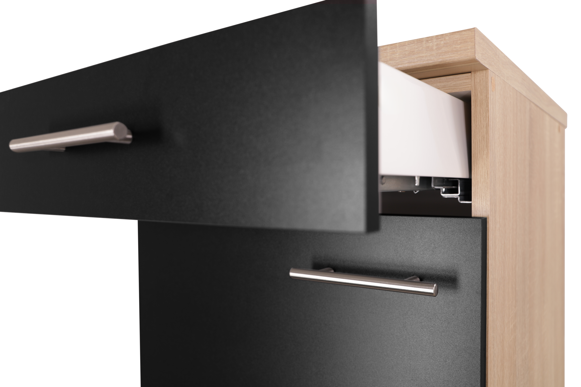 RESPEKTA Armoire basse »Merle« Largeur 50 cm, fermeture douce, poignées en métal, hauteur de travail 85 cm