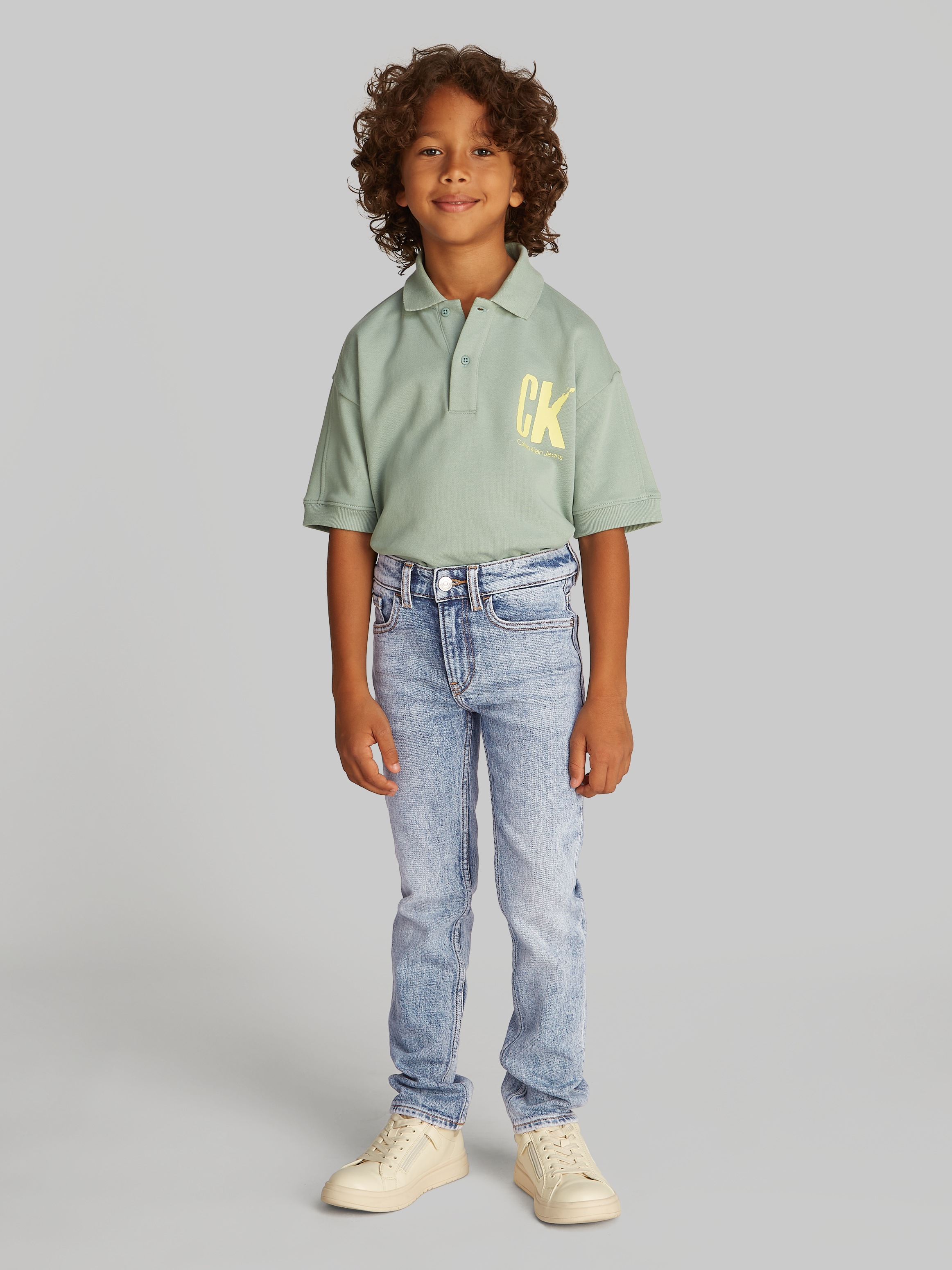 Image of Calvin Klein Slim-fit-Jeans "REEF BLUE SLIM" in Stone Waschung
