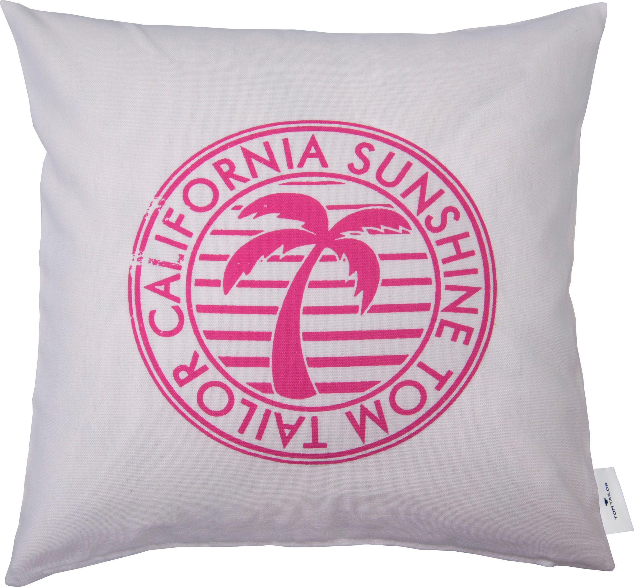 Image of TOM TAILOR Dekokissen »California Sunshine«, (1 St.), mit Palme und Schriftzug bei Ackermann Versand Schweiz