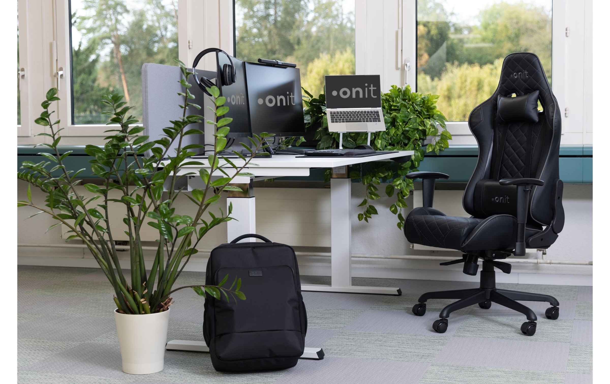 onit Gaming-Stuhl »Deepblack Schwarz«