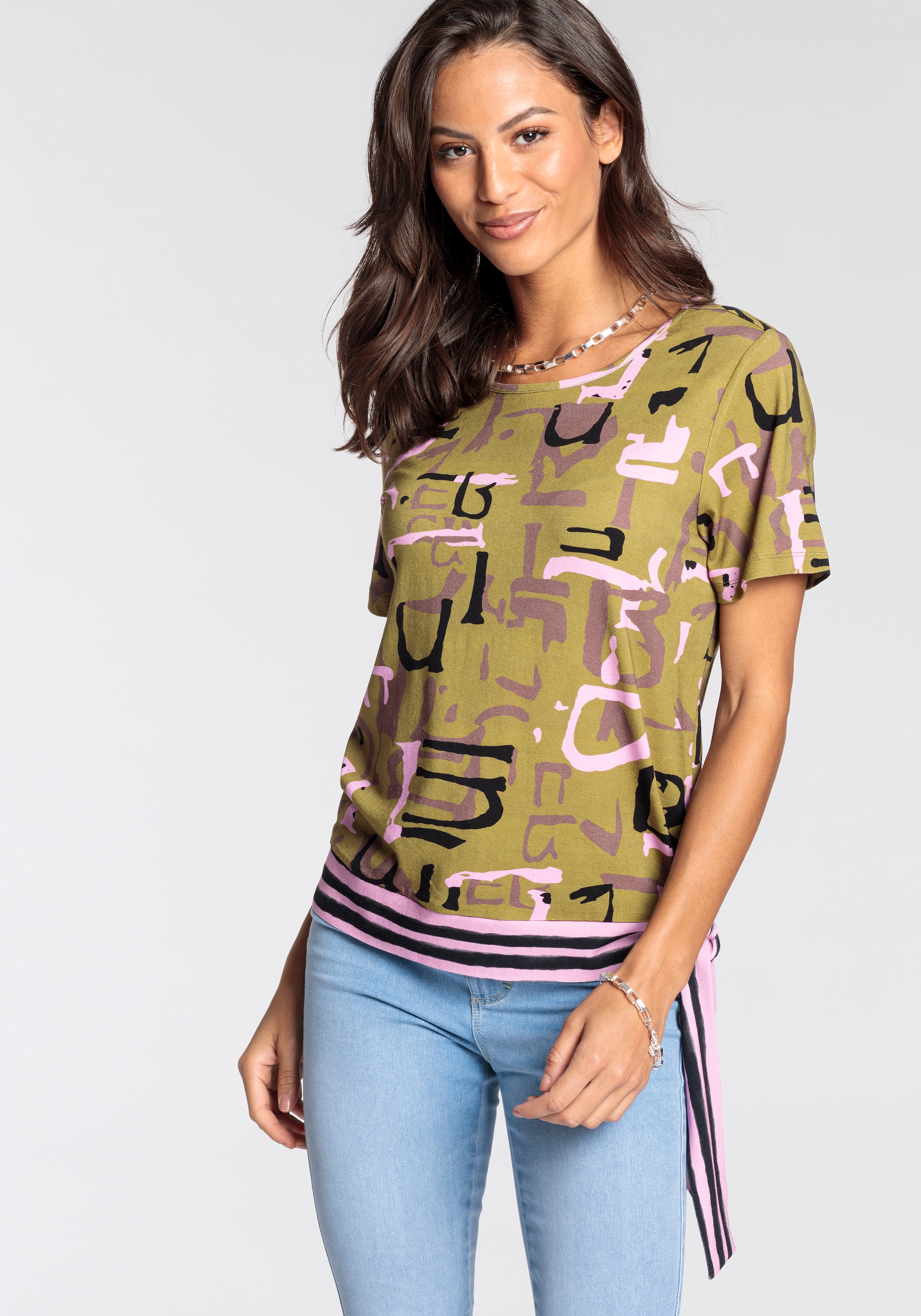 Laura Scott T-Shirt, mit modernen Print - NEUE KOLLEKTON