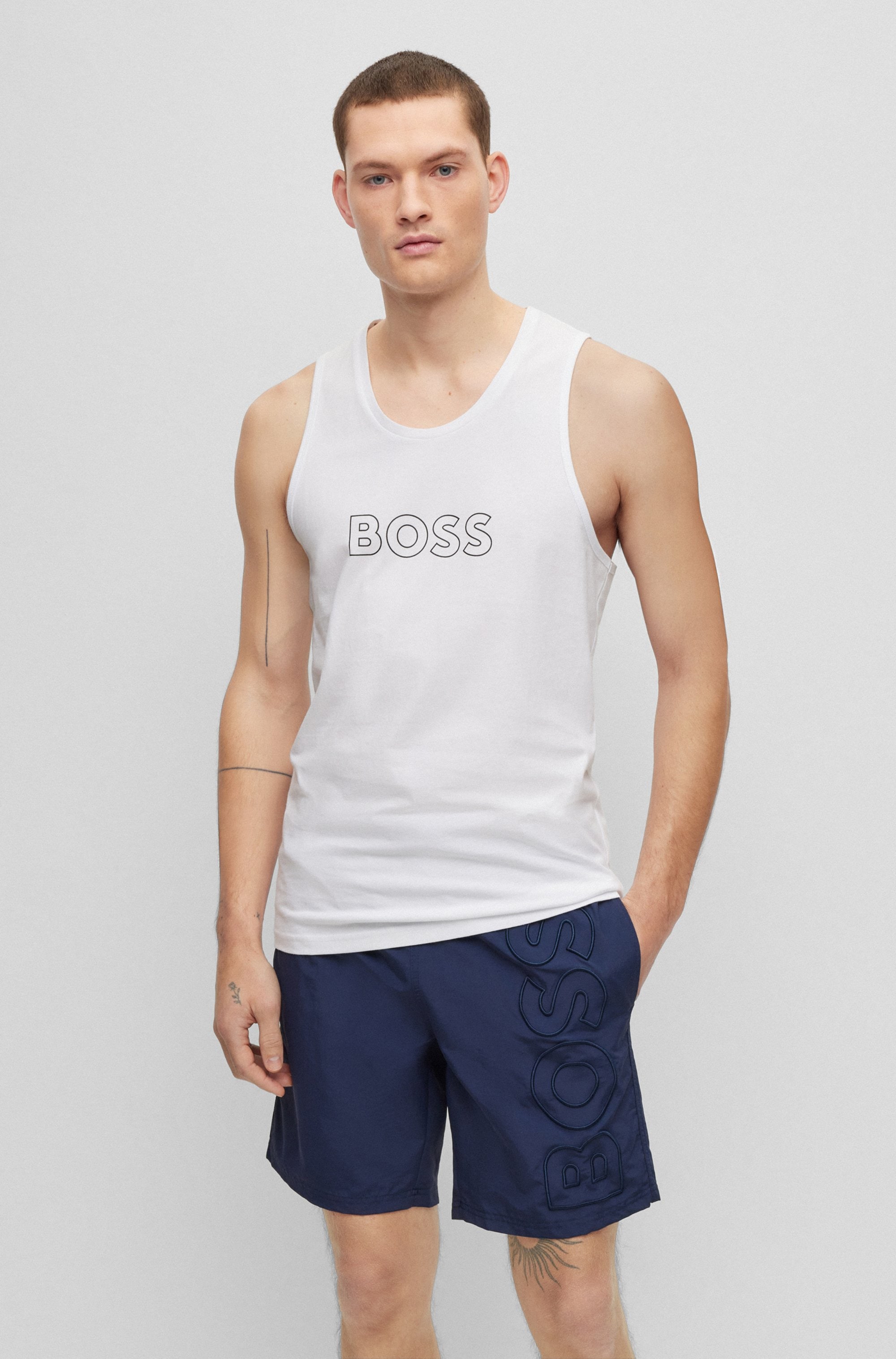 Image of BOSS T-Shirt "Beach Tank Top" mit UV Schutz (SPF 50+)