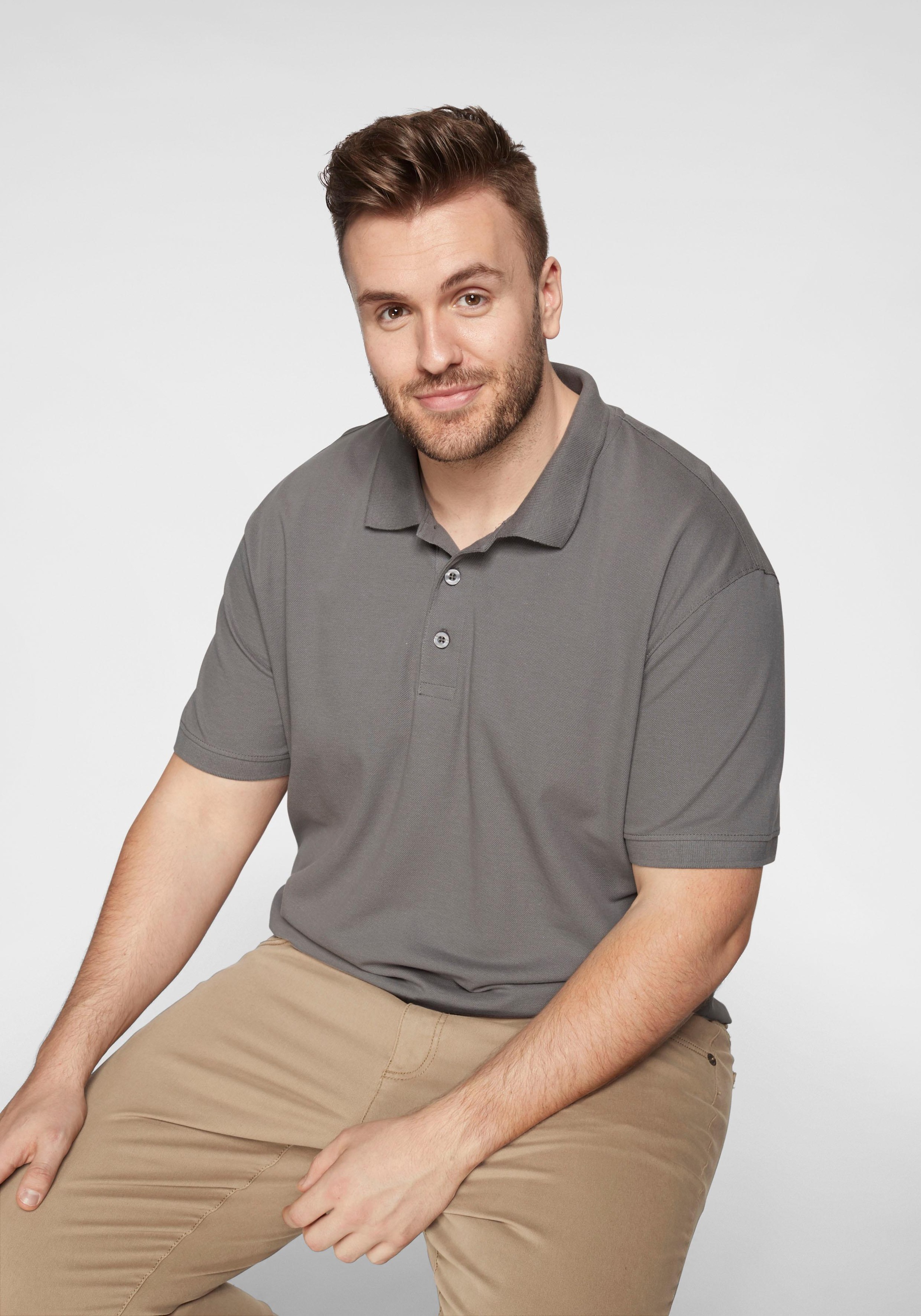 Image of Man's World Poloshirt, Piqué bei Ackermann Versand Schweiz