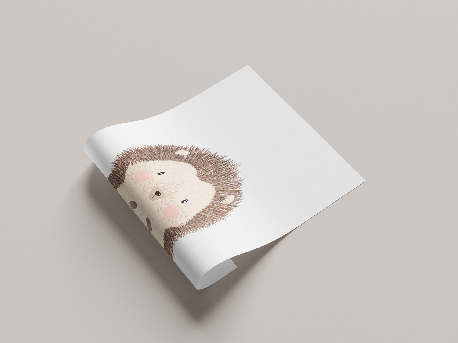Lüttenhütt Bild mit Rahmen »oder Poster, Niedlicher Igel« Tiere 1 Stk. tlg. HD Premium Druck