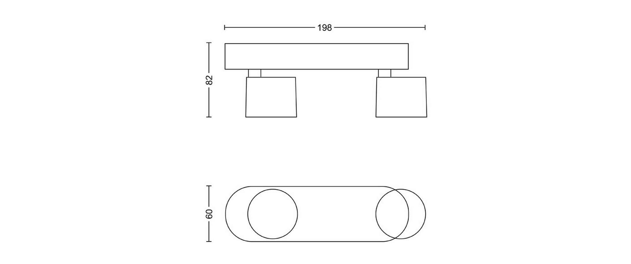 Philips Deckenspot »Philips STAR bar«, 2 flammig