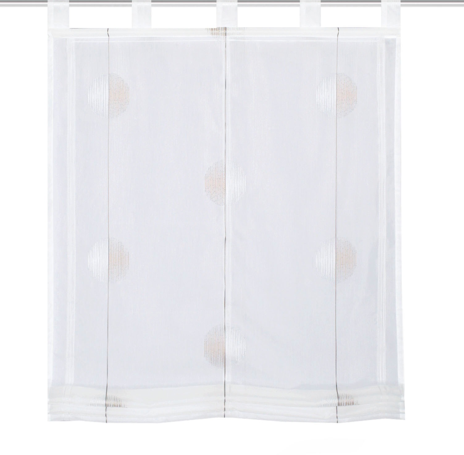 Image of HOME WOHNIDEEN Raffrollo »ELISIO«, mit Schlaufen, freihängend, Schlaufenrollo Längsstreifen bei Ackermann Versand Schweiz