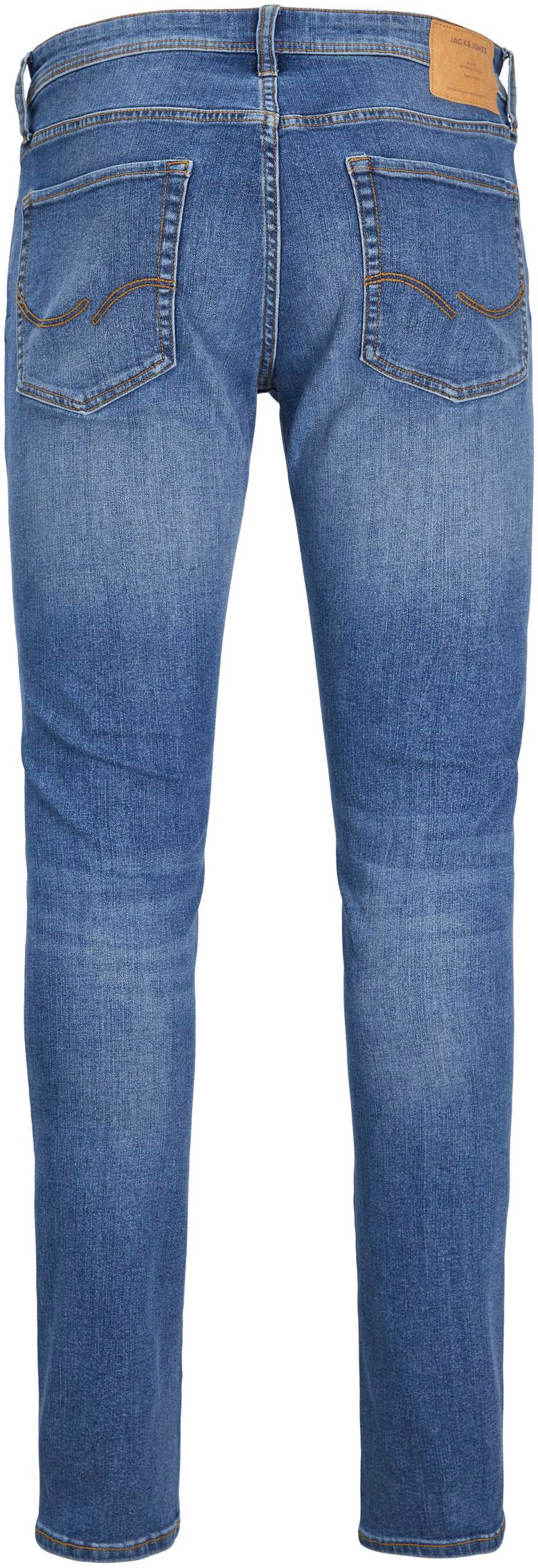 Jack & Jones Slim-fit-Jeans »JJIGLENN mit Used-Look und Stretchkomfort«, Abriebeffekte, modisch, slim fit, Baumwollmischung