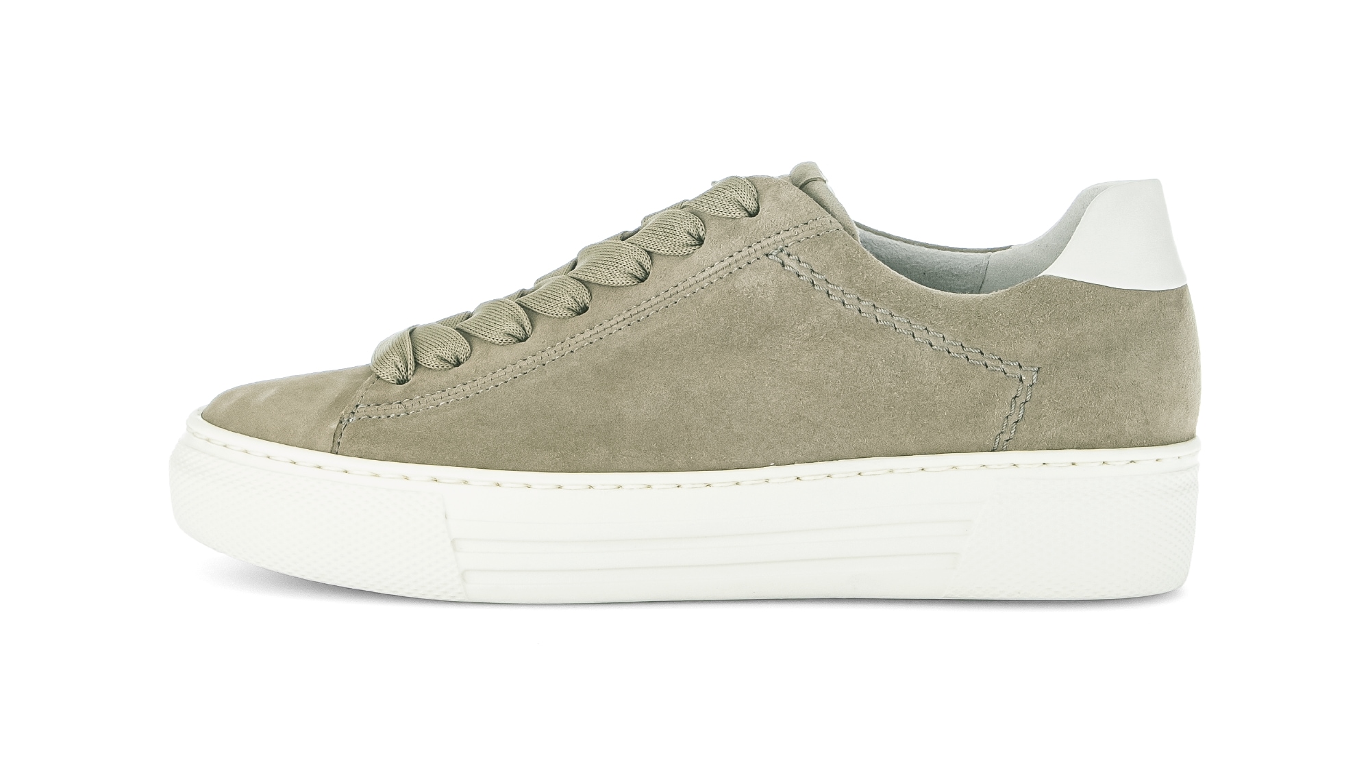 Gabor Plateausneaker  , Freizeitschuh, Halbschuh, Schnürschuh, Kontrastbesatz an der Ferse