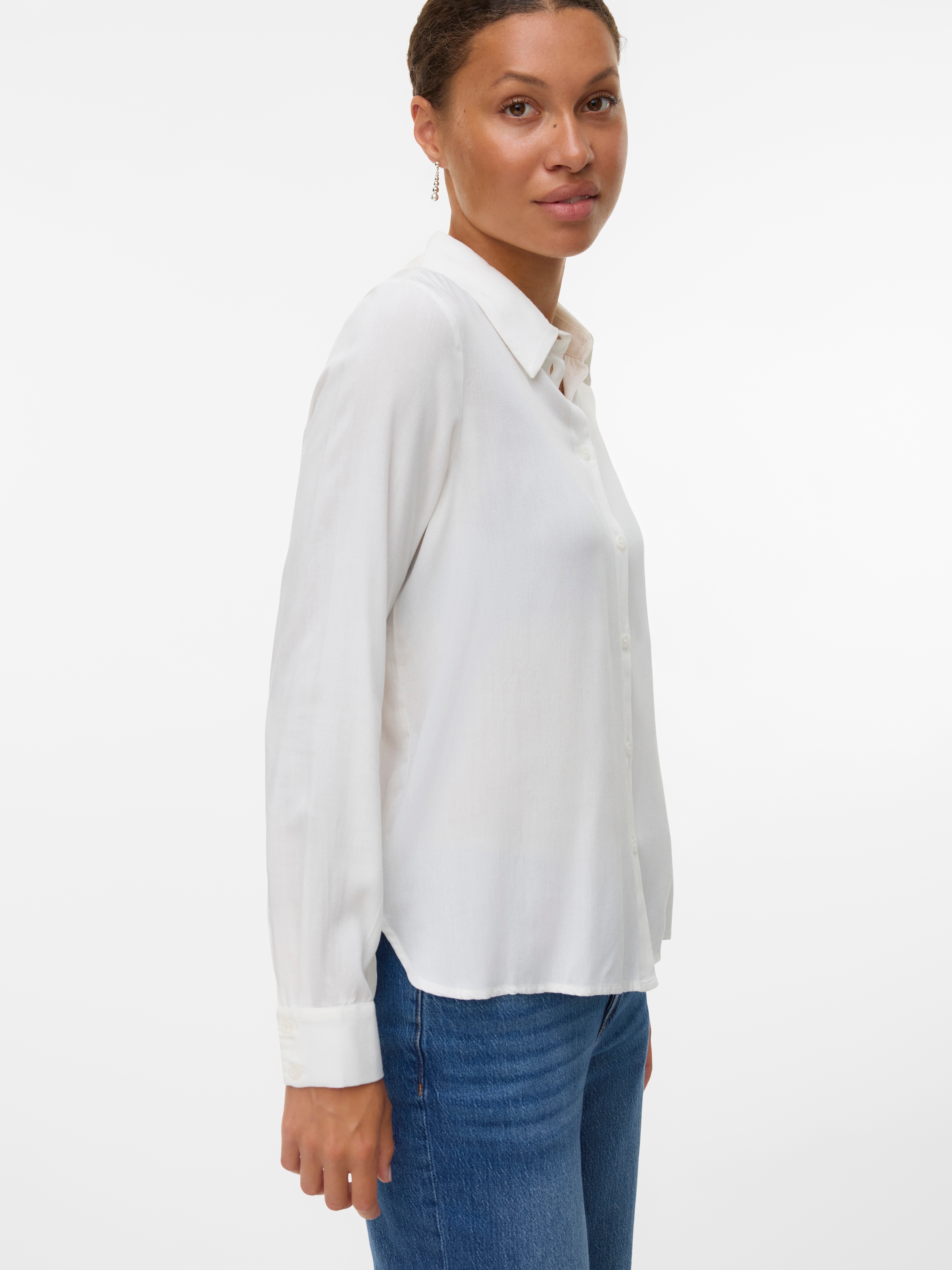 Vero Moda Hemdbluse »VMBUMPY L/S BASIC SHIRT WVN GA NOOS«