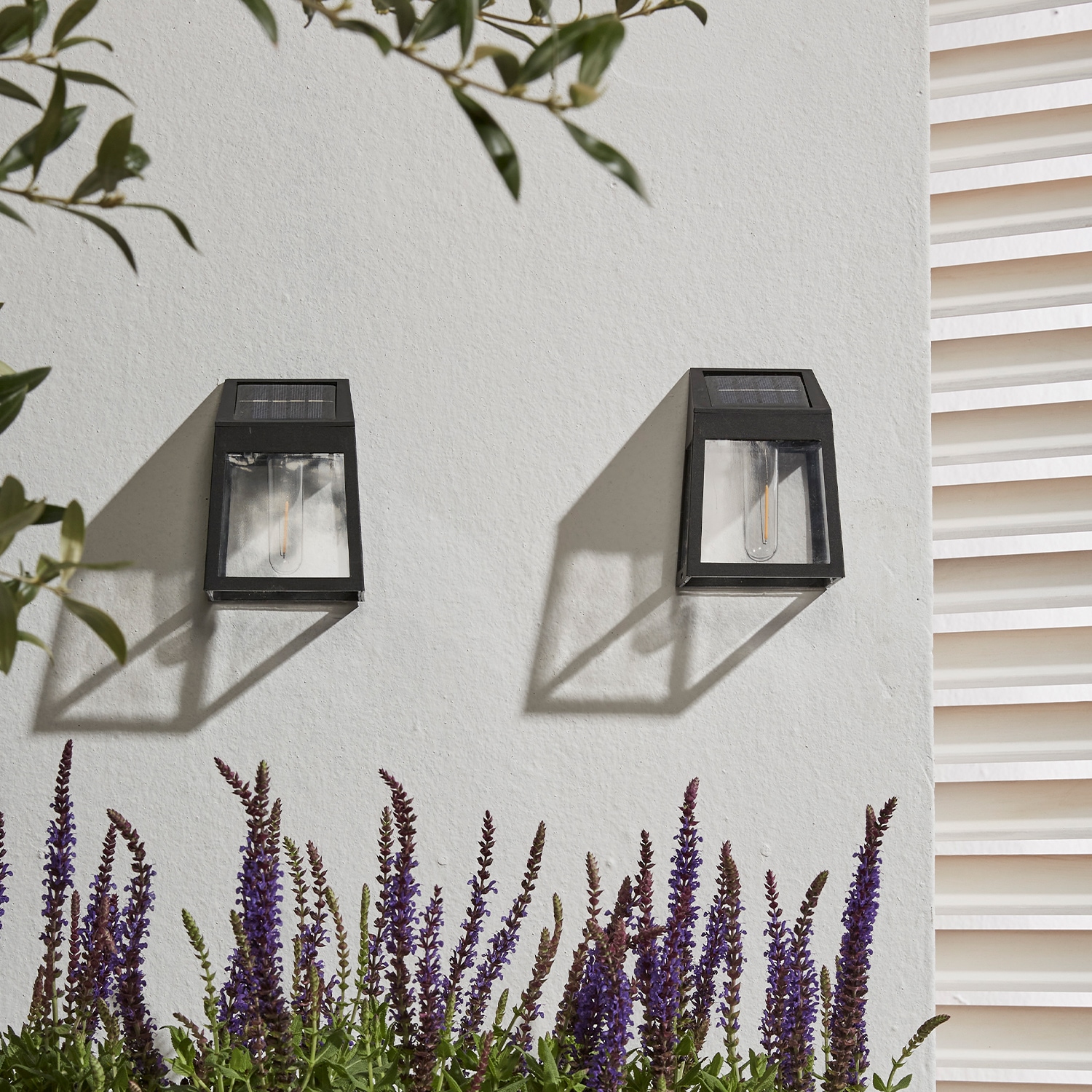 Image of LUXFORM Aussen-Wandleuchte "Solar-Wandleuchte - Vigo - LED - 3 Stück" LED-Modul 3 Stk. Solarbetrieben