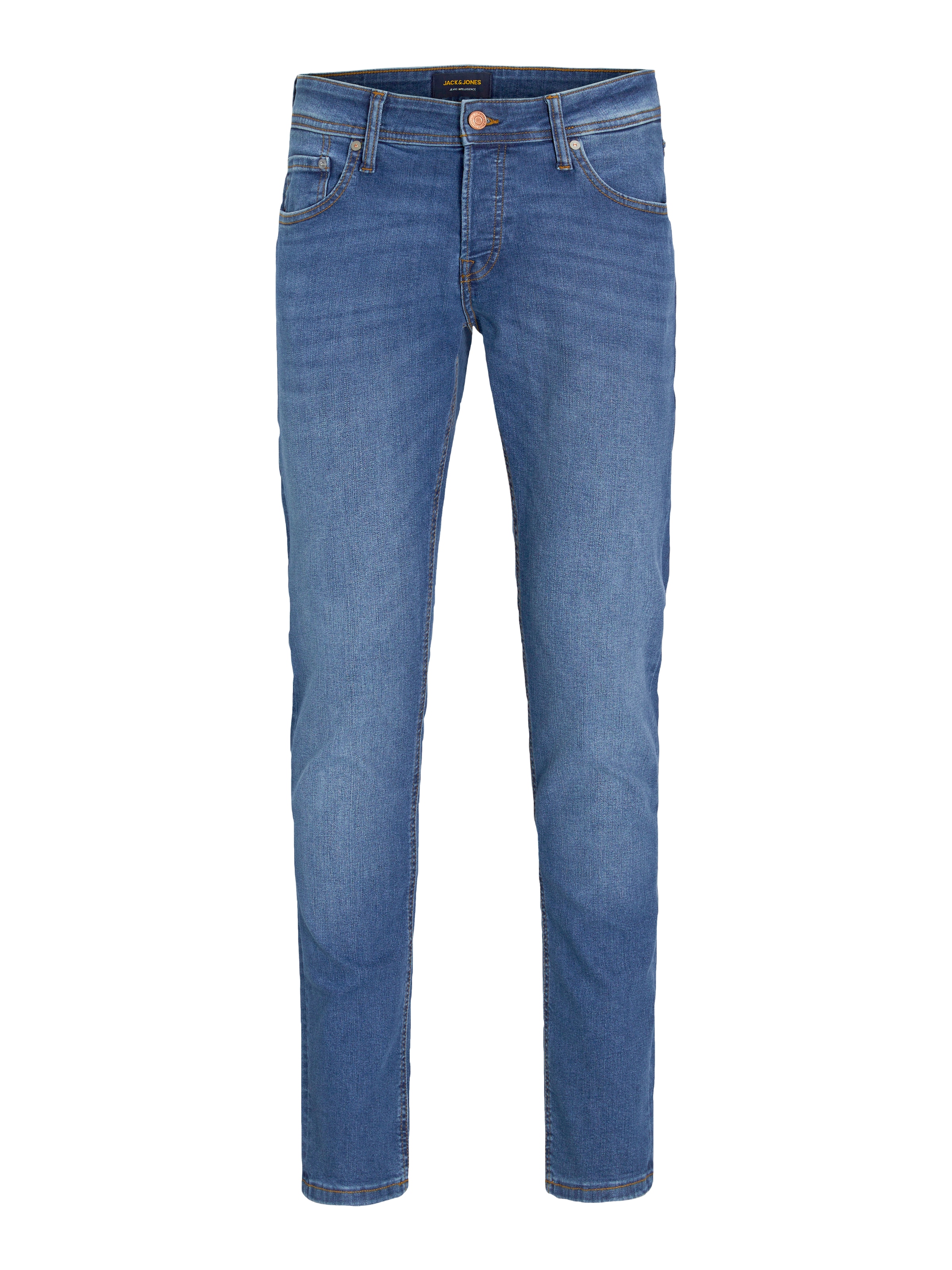 Jack & Jones Jeans slim »JJIGLENN mit Used-Look und Stretchkomfort« effets d'usure, à la mode, coupe slim, mélange de coton