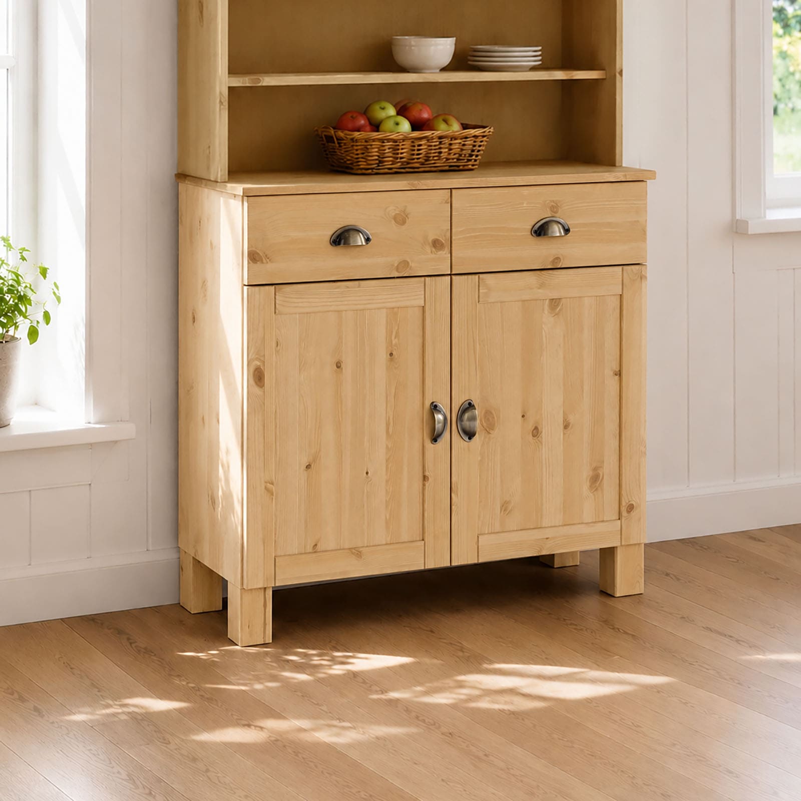 Home affaire Armoire basse »Oslo« 85 cm de large, 38 cm de profondeur, utilisable comme buffet, 2 portes, 2 tiroirs