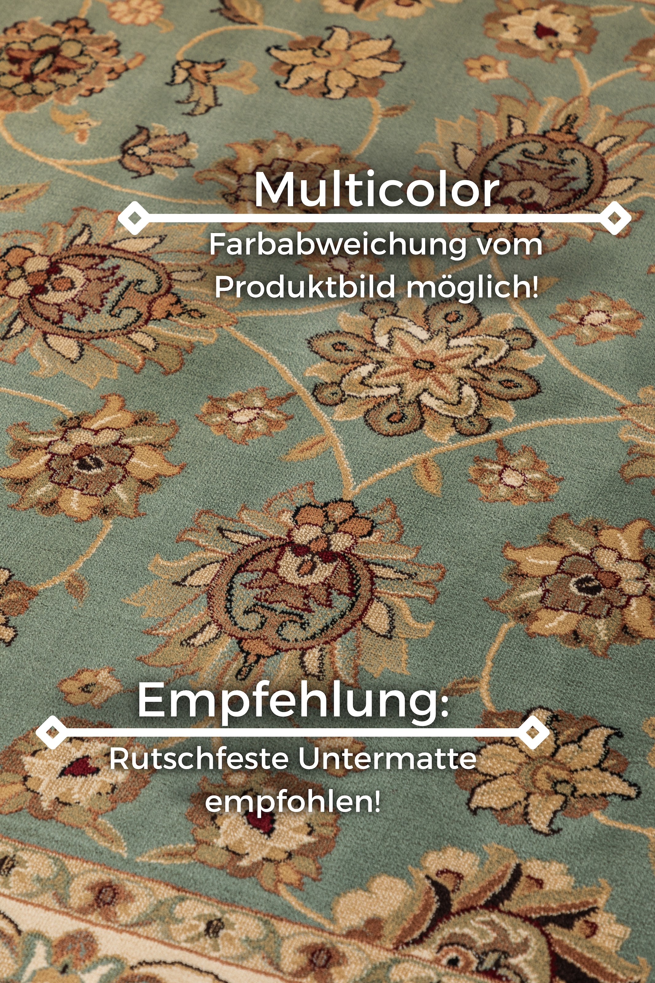 HANSE Home Teppich »Kohsan«, rechteckig, 8 mm Höhe, Orient Optik, strapazierfähig, pflegeleicht, robust