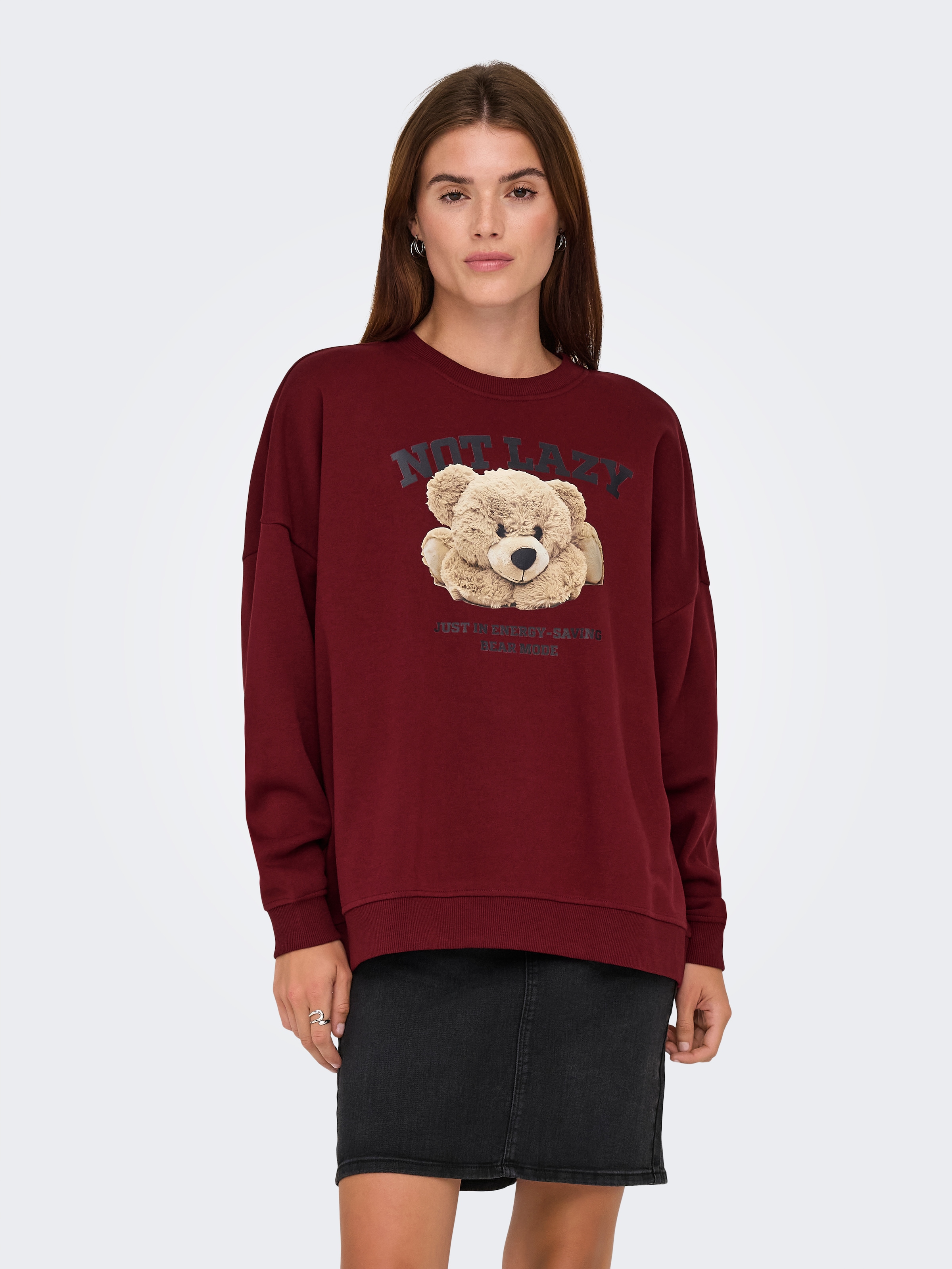 Image of ONLY Sweatshirt "ONLBILA L/S BEAR O-NECK SWT"