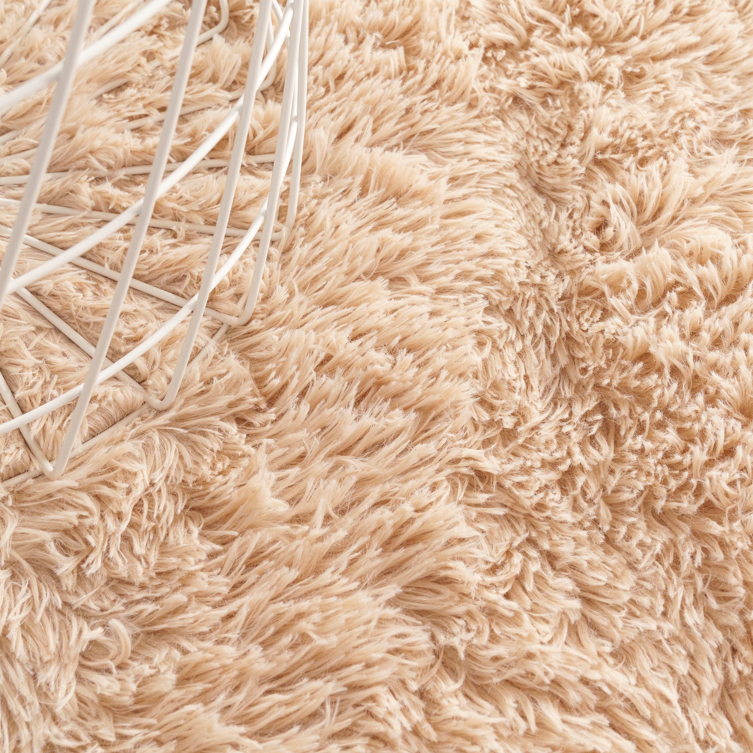 Hochflor-Teppich »Serville«, rechteckig, 37 mm Höhe, Kuschelteppich, Uni Farben, sehr weicher Flor, Wohnzimmer