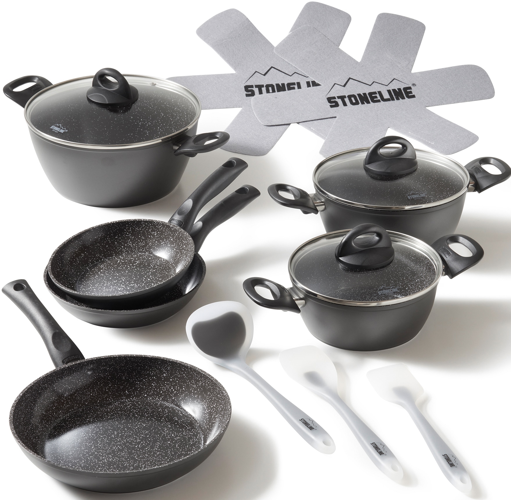 STONELINE Topf-Set, Aluminium, (Set, 14 tlg.),  Keramik-Antihaftbeschichtung, Induktion günstig kaufen | Topfsets
