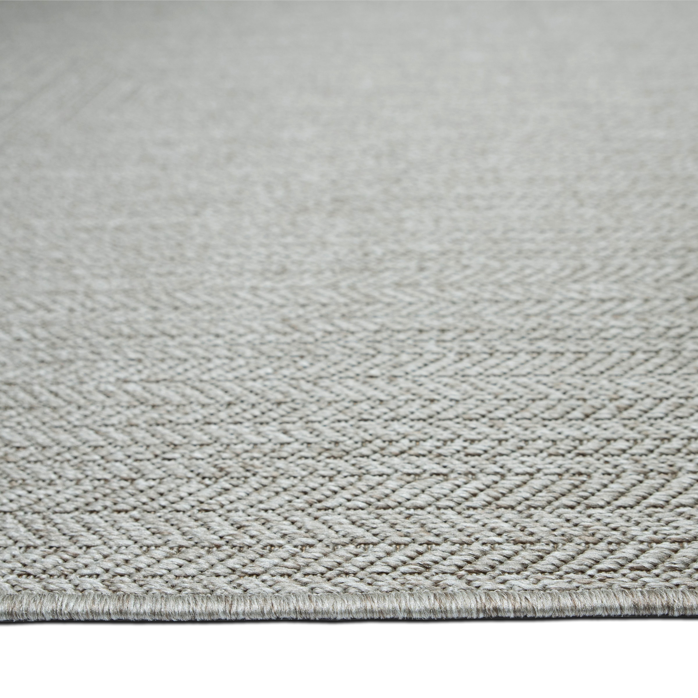 GOODproduct Teppich »Aliv, Fischgräten-Design auch für Balkon und Terrasse« rechteckig 3 mm Höhe In- und Outdoor geeignet, Wetterfest & UV-beständig