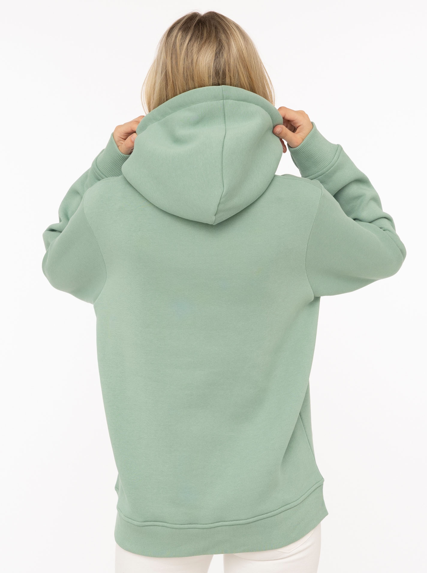 Zwillingsherz Hoodie »"HOPE Spitze"«, capuche avec cordon, motif avec dentelle, poignets élastiques
