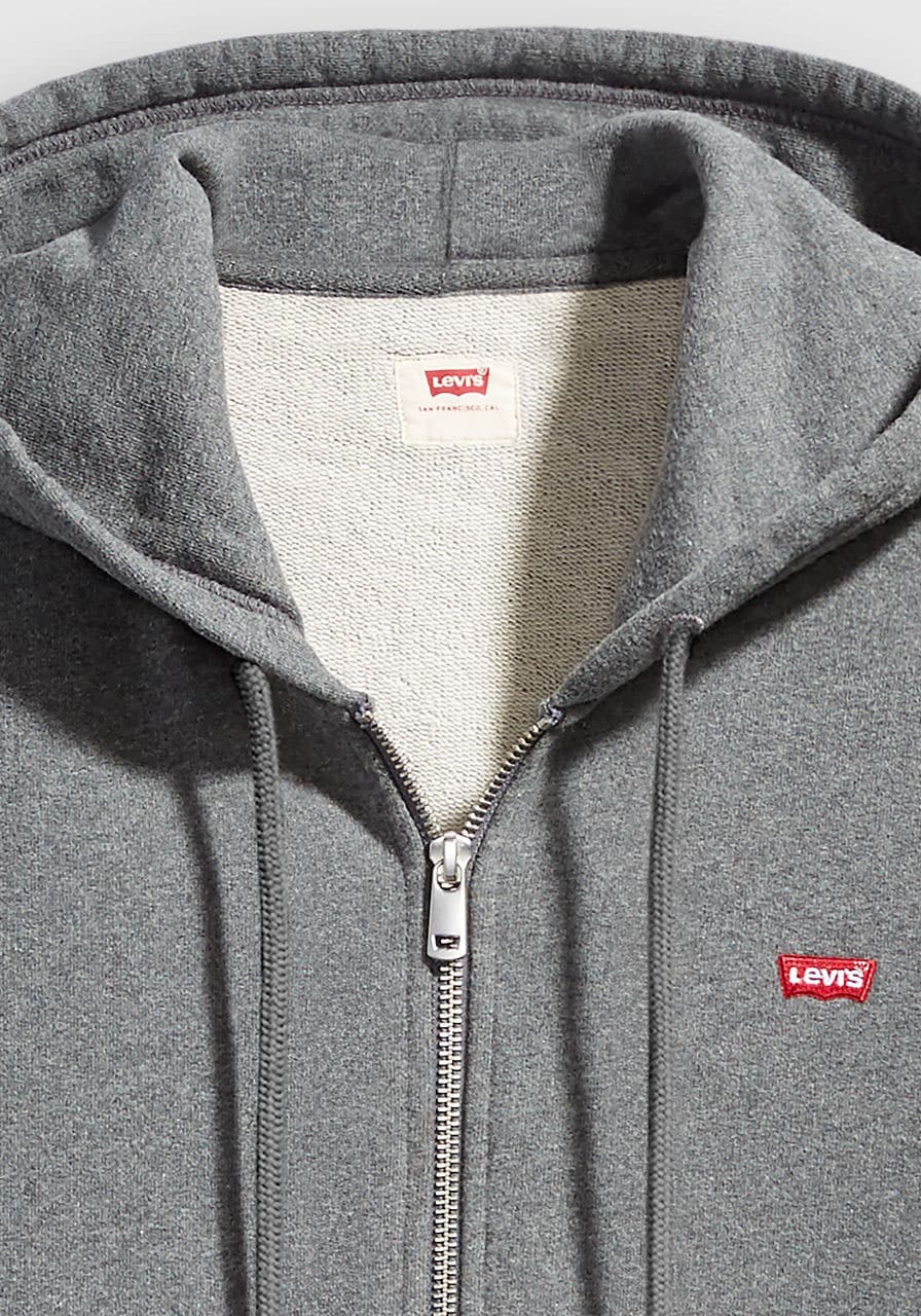 Levi's® Kapuzensweatjacke »NEW ORIGINAL ZIP UP« mit Logo-Stickerei und Kängurutasche