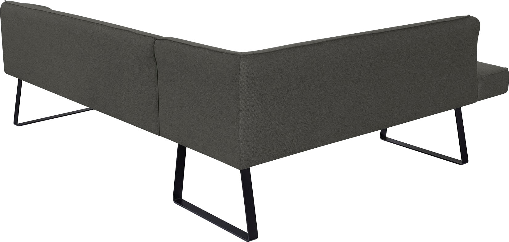 exxpo - sofa fashion Eckbank »Americano«, mit Keder und Metallfüssen, Bezug in verschiedenen Qualitäten