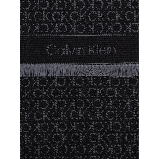 ♕ Calvin Klein Schal »MONOGRAM JACQUARD SCARF 40X180«, mit Calvin Klein  Monogramm versandkostenfrei kaufen