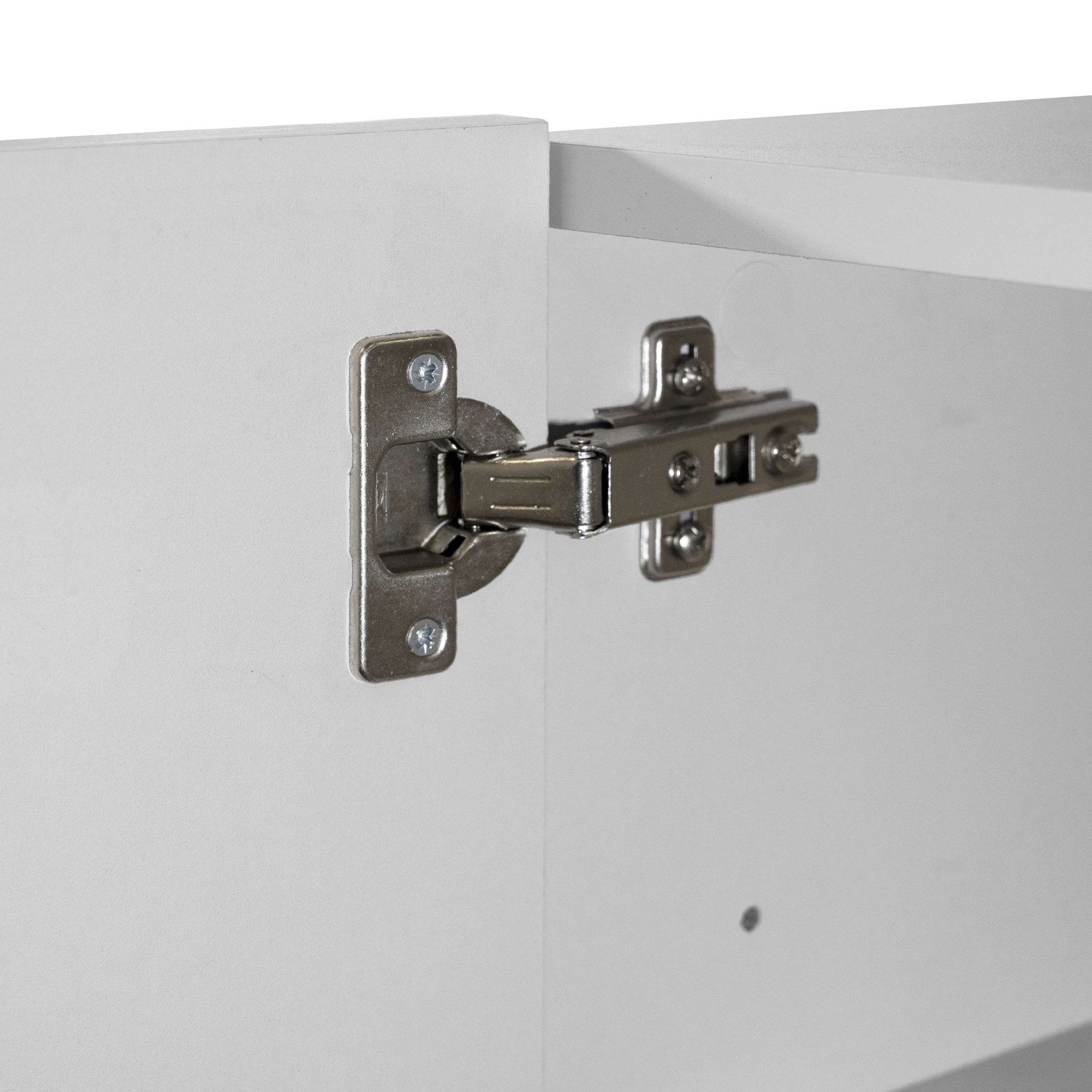 welltime Armoire sous lavabo »Vela,Breite 60cm, 2 Türen, 2 Fächer, mit Siphonausschnitt, lackiert« 1 cuis tlg. meuble sous-lavabo, plan vasque, design avec portes inclinées