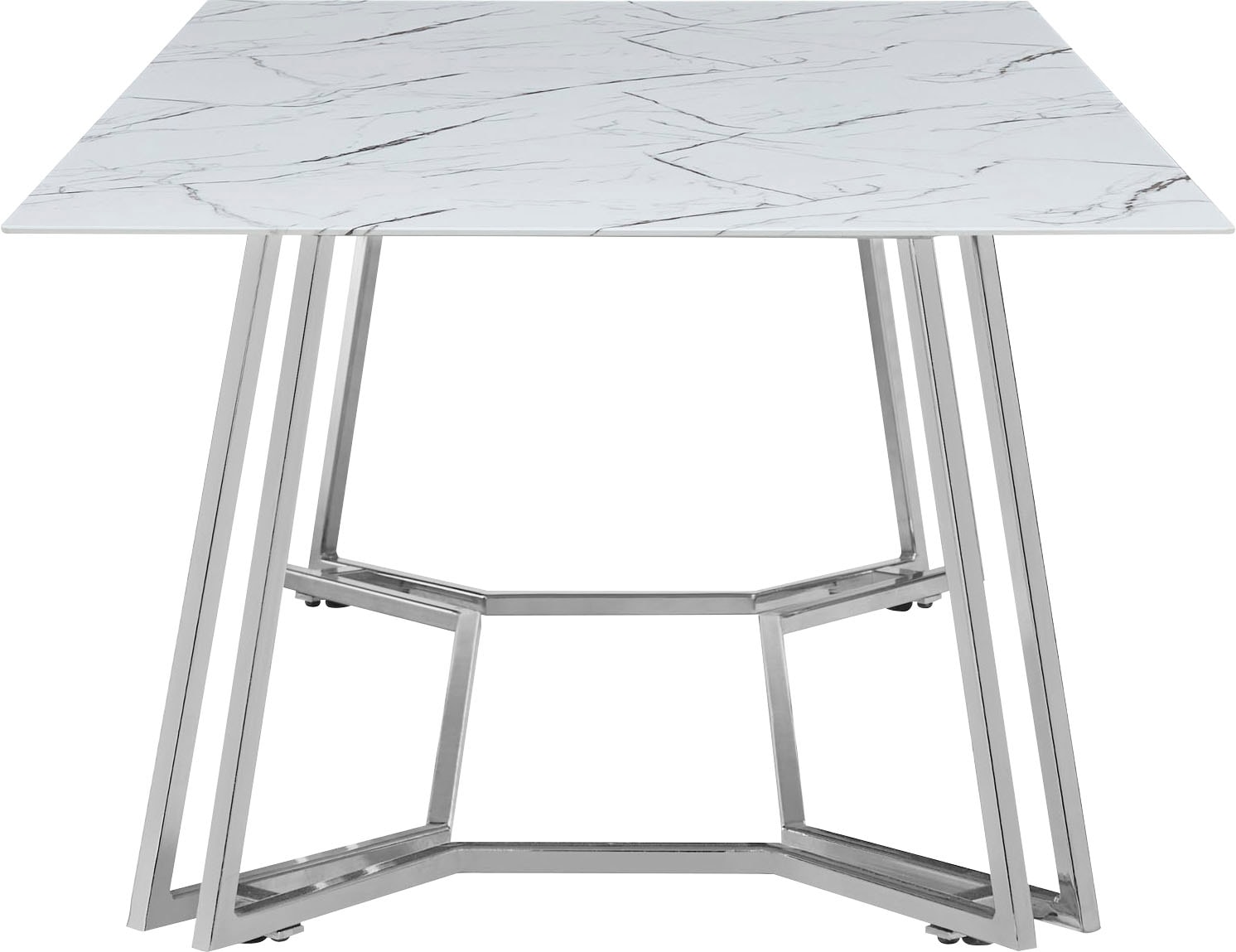 SalesFever Couchtisch, Tischplatte im Marmor-Design