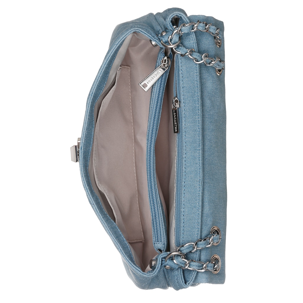 LANCASTER Schultertasche »Crossbody bag Jeans Matelassé«, in schlichter Optik