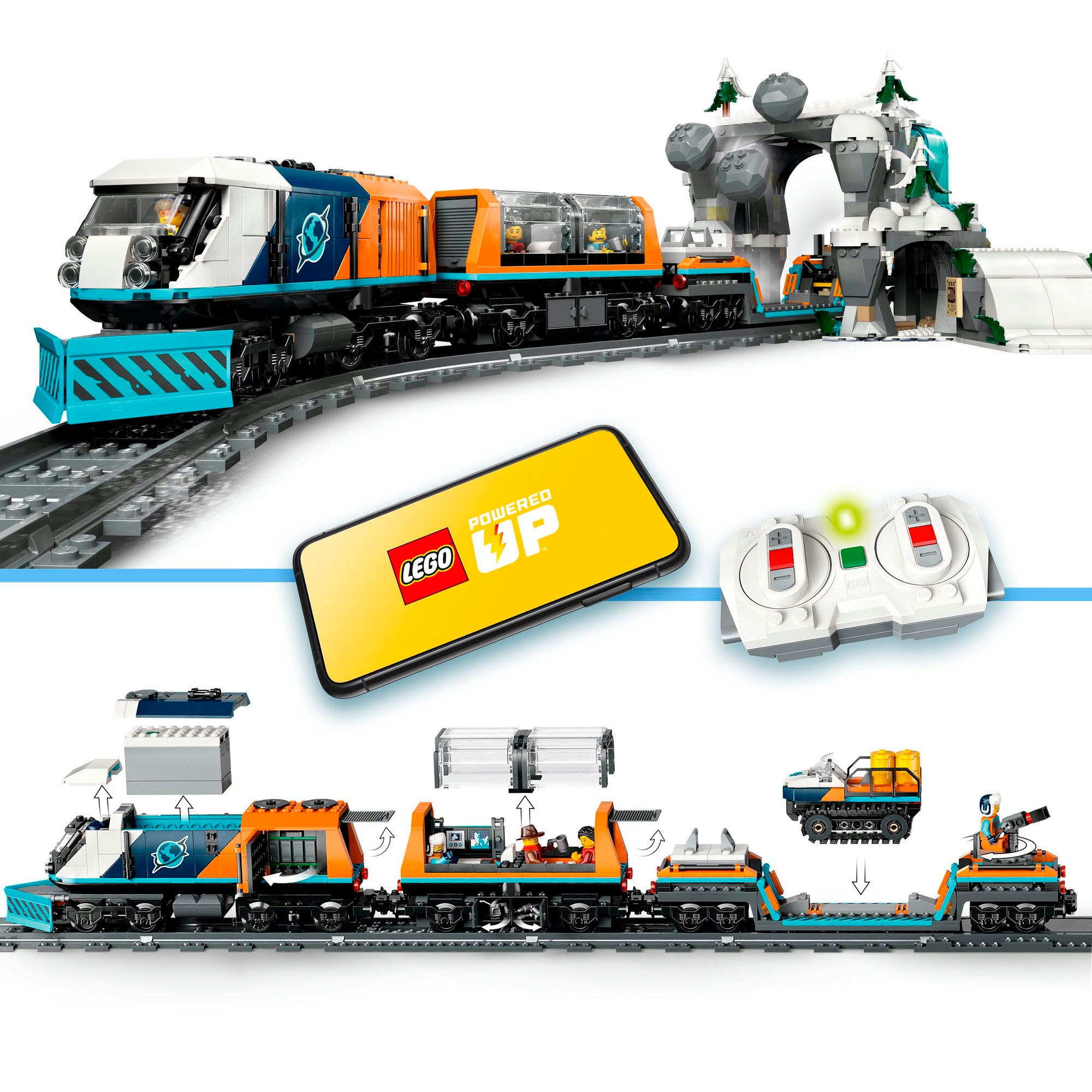 LEGO® Pions de construction »Arktis-Polarexpress (60470), LEGO City« Made in Europe
