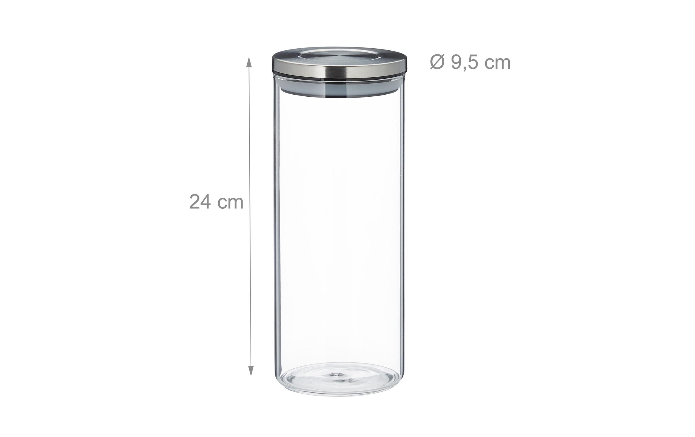 relaxdays Bocal à provisions »1,5 l« compatible lave-vaisselle