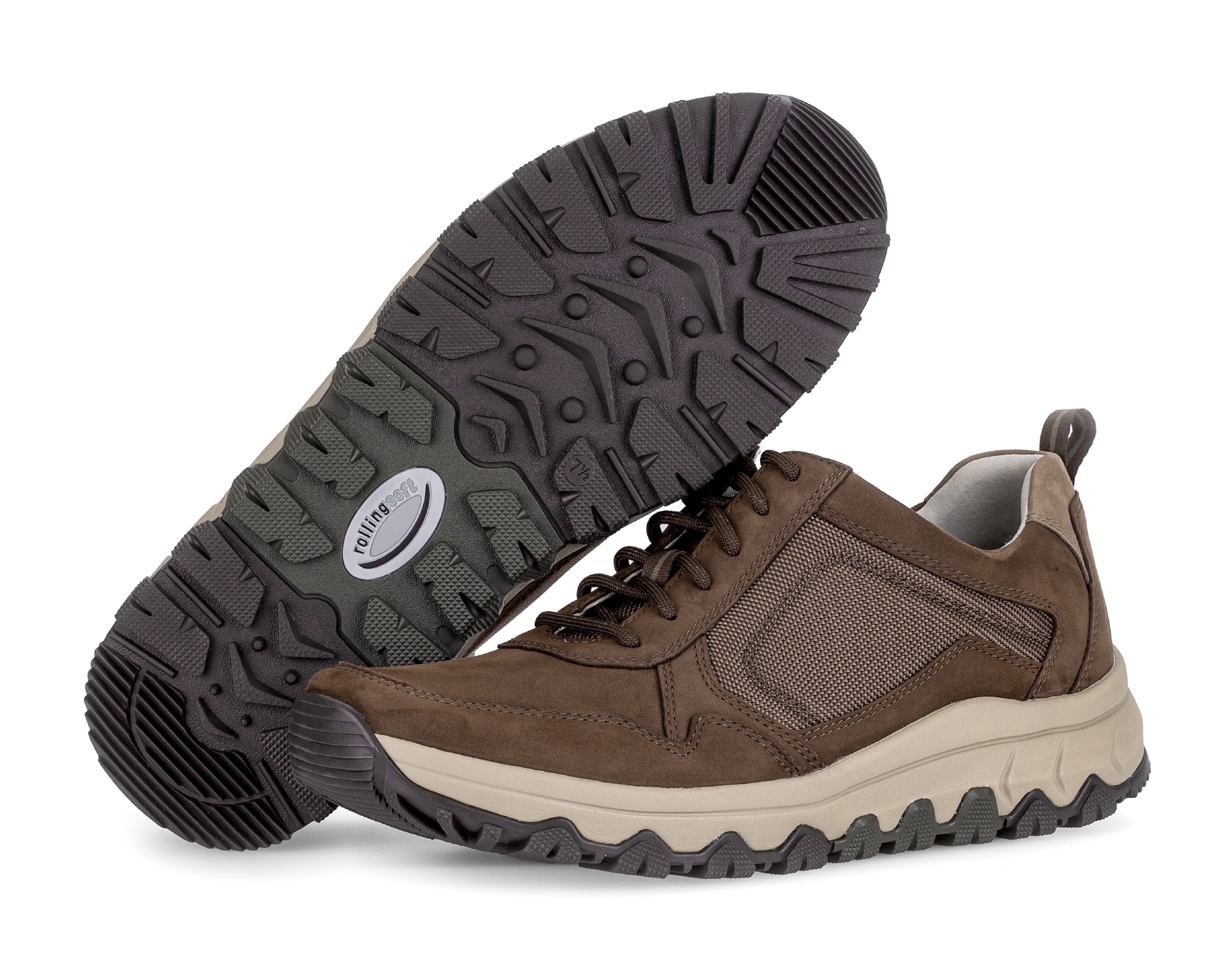 rollingsoft Sneaker  , Freizeitschuh, Halbschuh, Schnürschuh mit Anziehlasche, Weite G