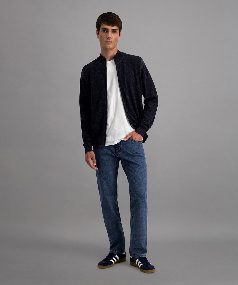 Pioneer Authentic Jeans Strickjacke aus Baumwolle