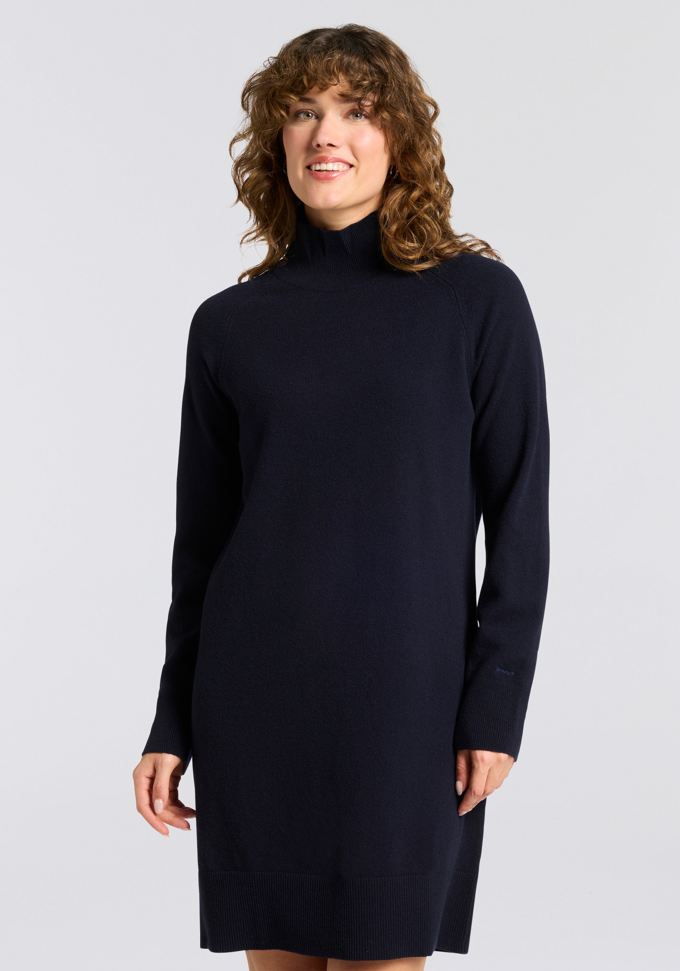 Image of Gant Strickkleid "SUPERFINE LAMBSWOOL KNIT" Winterkleid, relaxed fit, Rollkragen, aus reiner Wolle