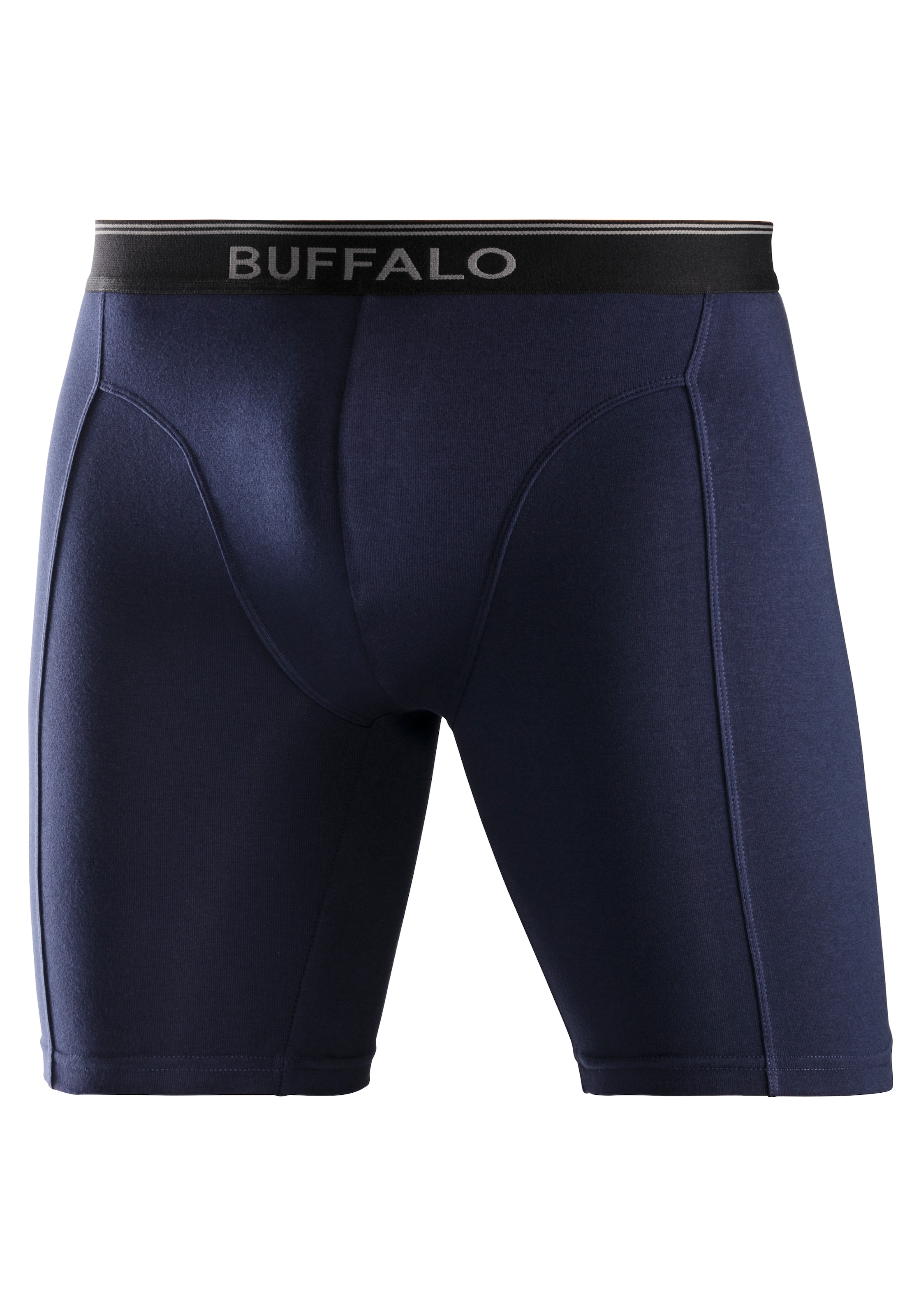 Buffalo Langer Boxer »Boxershorts für Herren«, (Packung, 3 St.), in langer Form ideal auch für Sport und Trekking
