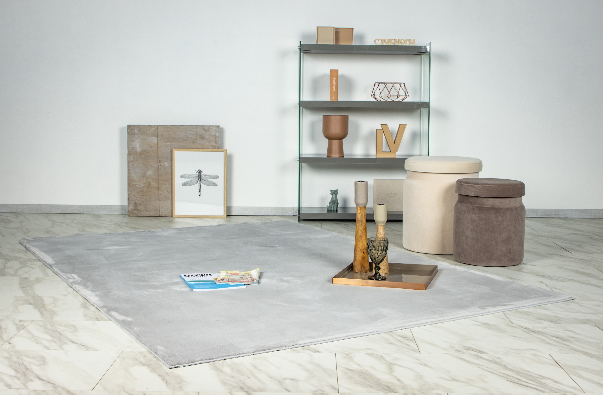 Kayoom Tapis »Surfacer 225« Rectangulaire 12 mm Höhe weicher Kurzflor, Wohnzimmer