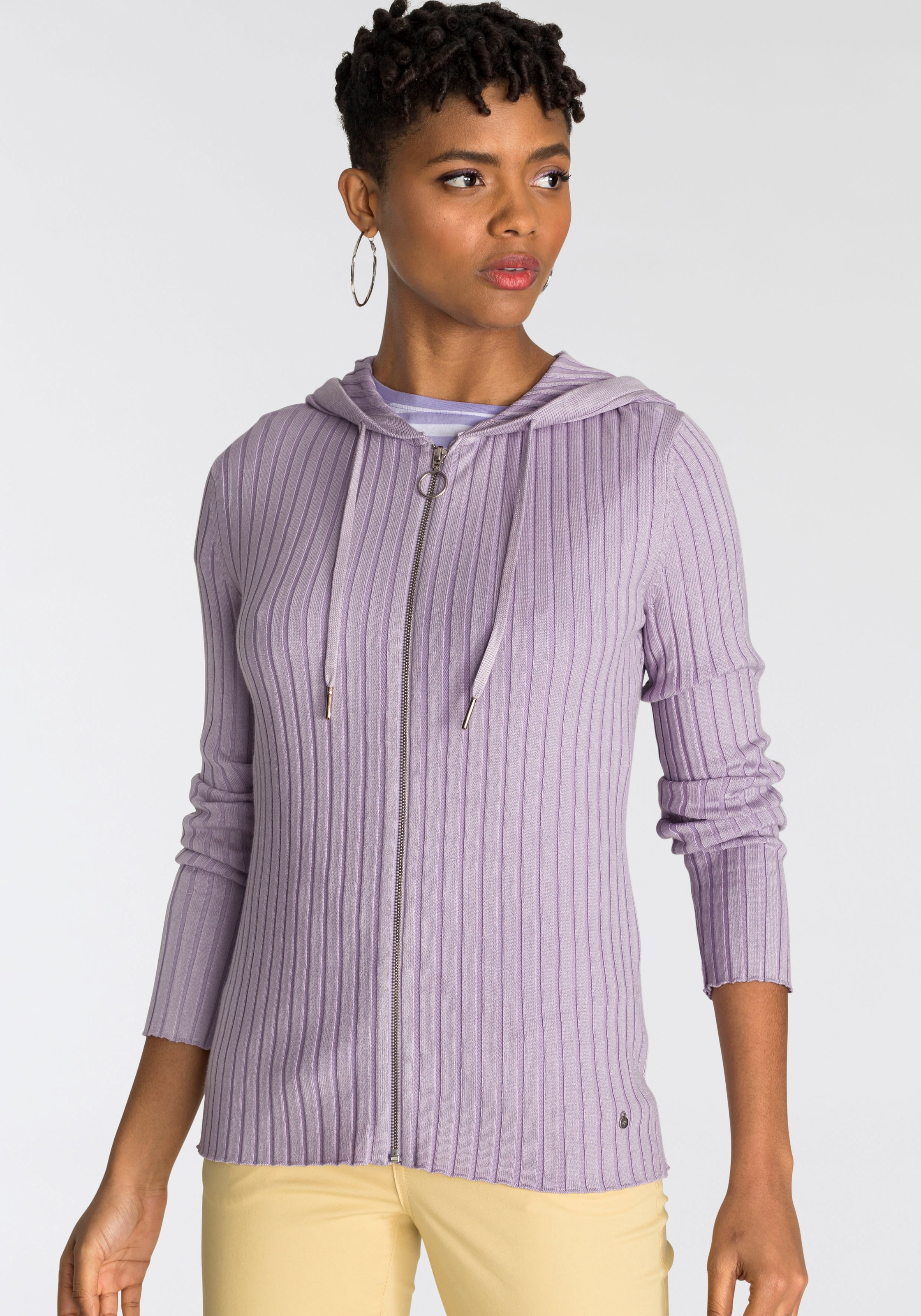 Image of AJC Kapuzenstrickjacke, in breitem Rippenstrick mit Reissverschluss bei Ackermann Versand Schweiz