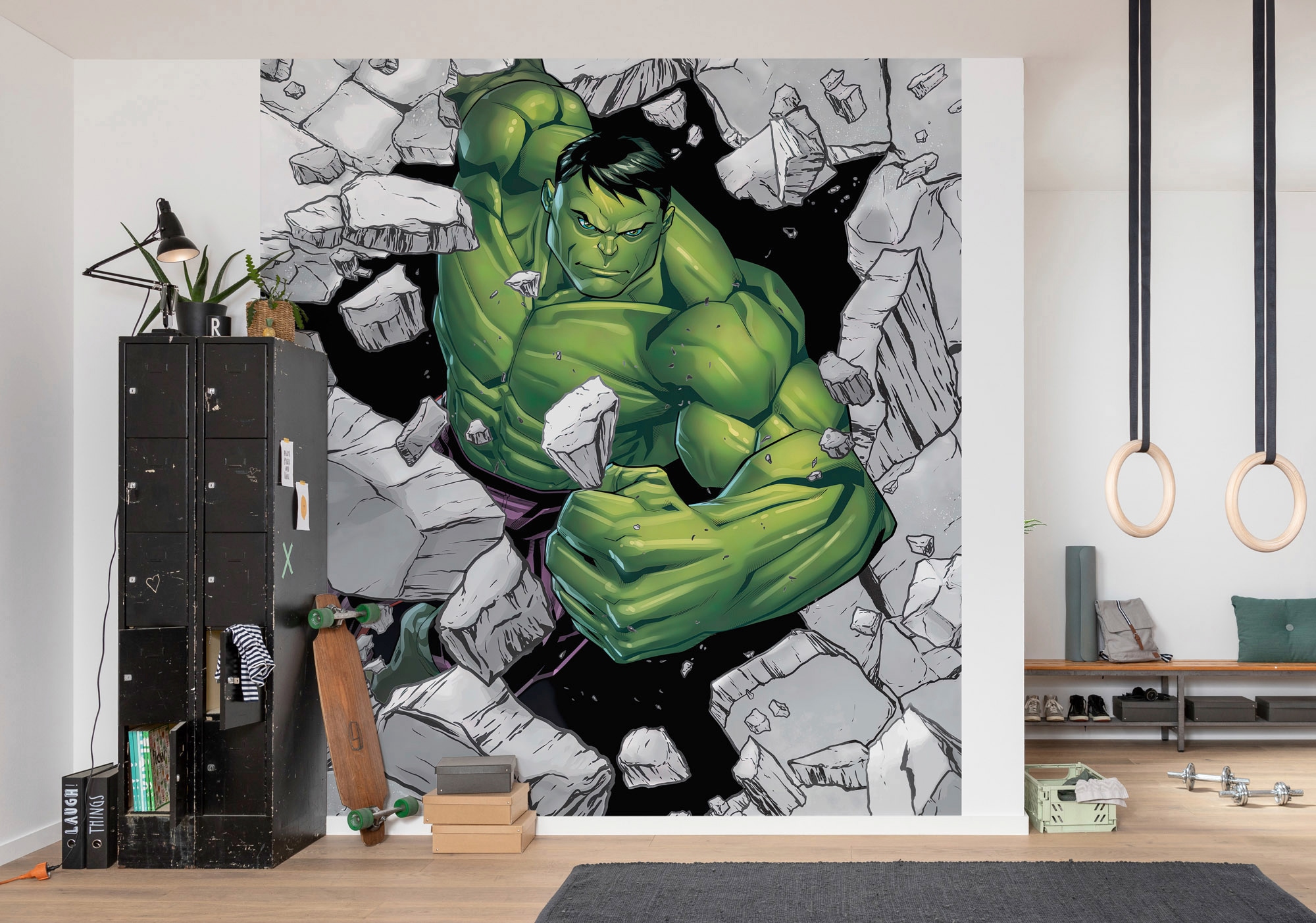 Komar Vliestapete »Digitaldruck Vlies - Hulk Breaker - Grösse 250 x 280 cm«, bedruckt, Kinderzimmer