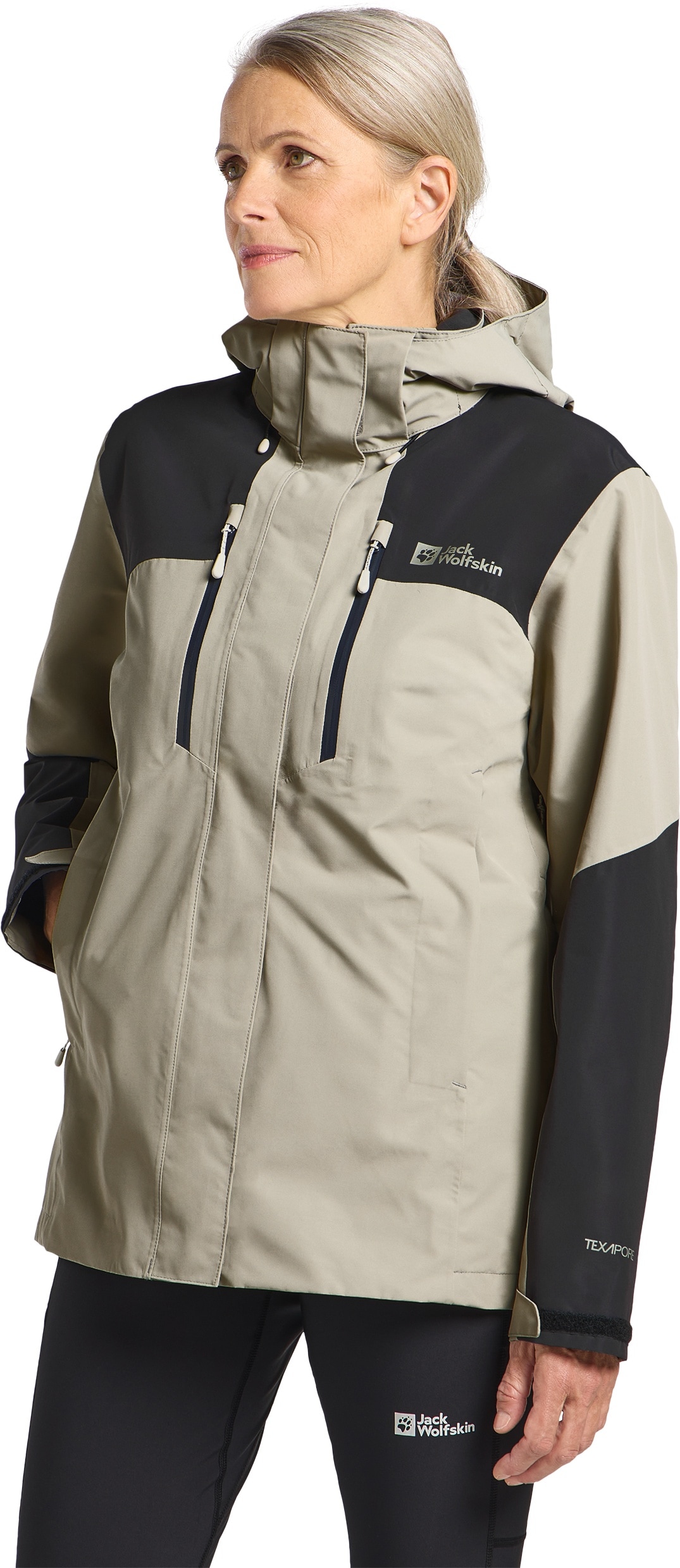 Jack Wolfskin Outdoorjacke »JASPER 2L JKT W« mit Kapuze