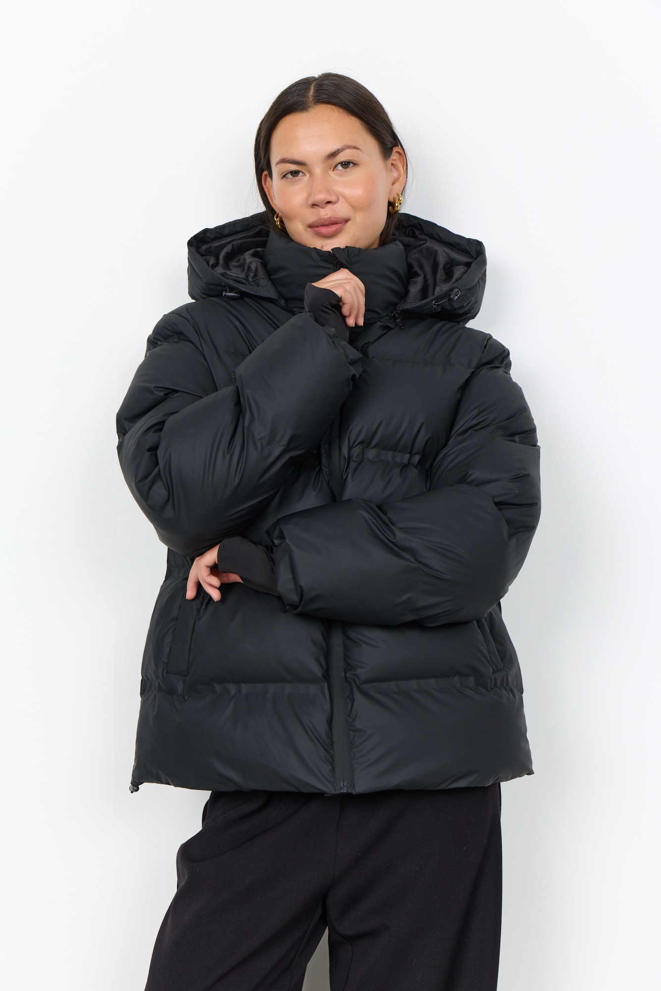 Image of soyaconcept Steppjacke "SC-HENRIETTA 1" mit Kapuze Lederimitat
