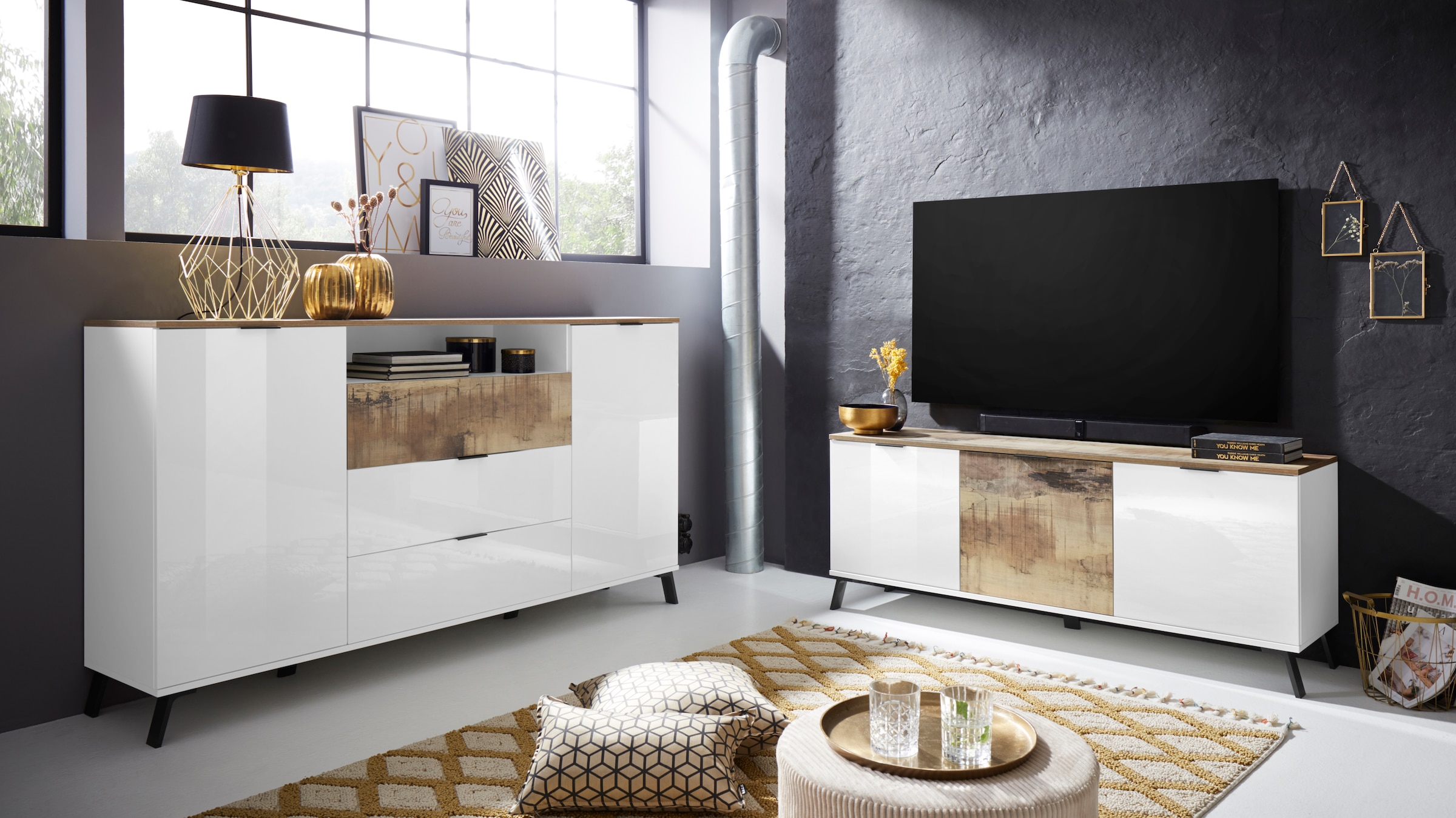 Home affaire Lowboard »CASANOVA« Breite ca. 150 cm